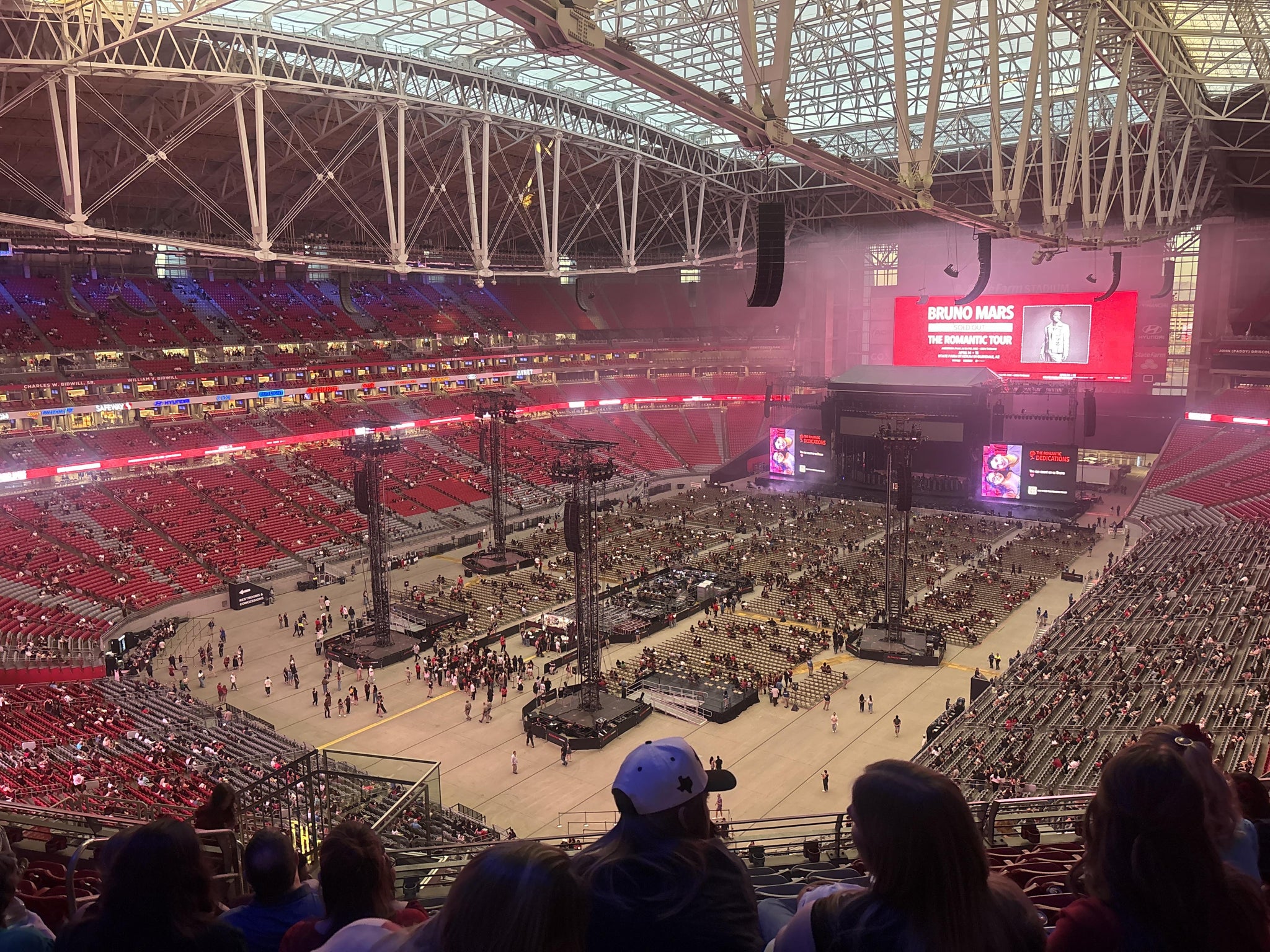 Real Fan View taken from Terrace 422 at State Farm Stadium by Mckenna C