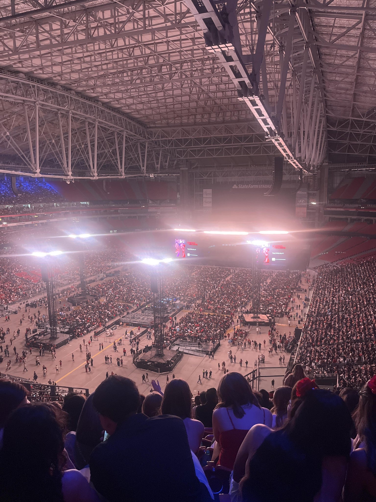 Real Fan View taken from Terrace 424 at State Farm Stadium by Magdalena R