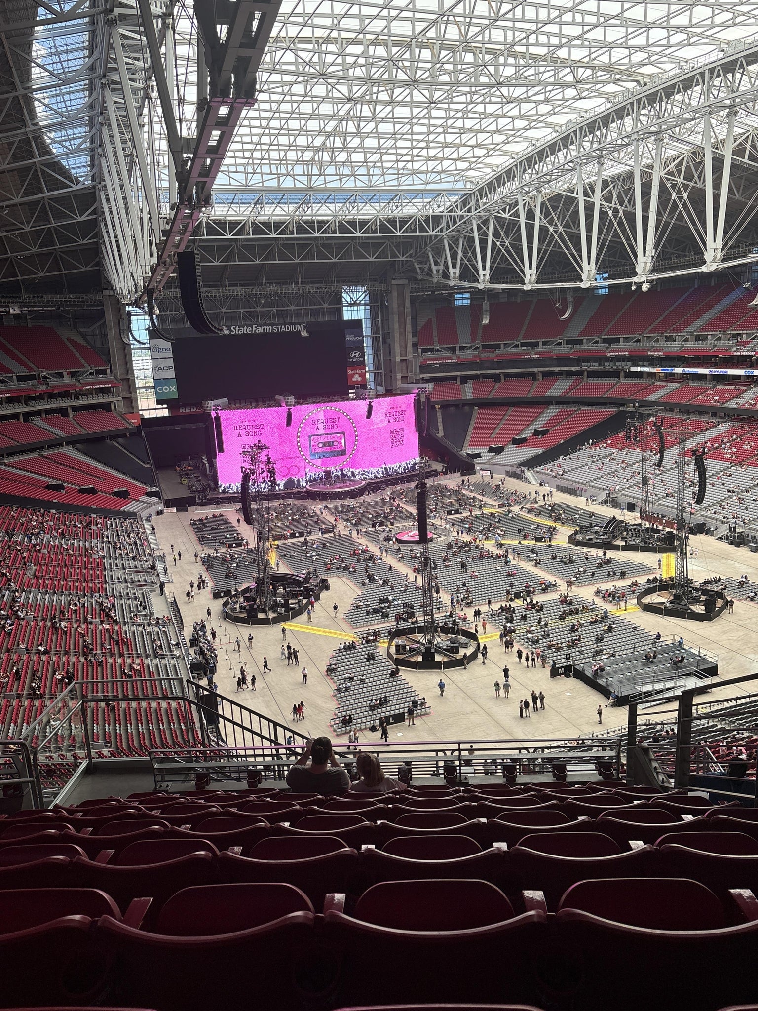 Real Fan View taken from Terrace 432 at State Farm Stadium by Sydney R