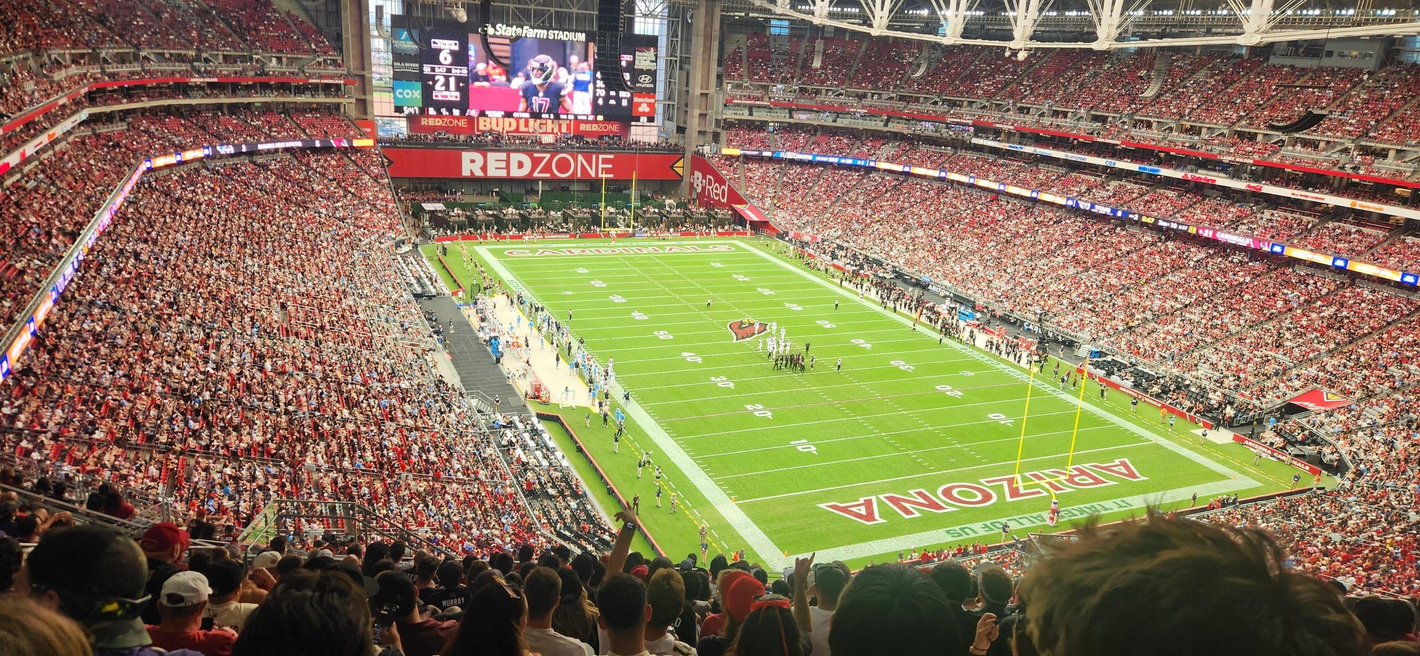 Real Fan View taken from Terrace 433 at State Farm Stadium by Jerome D