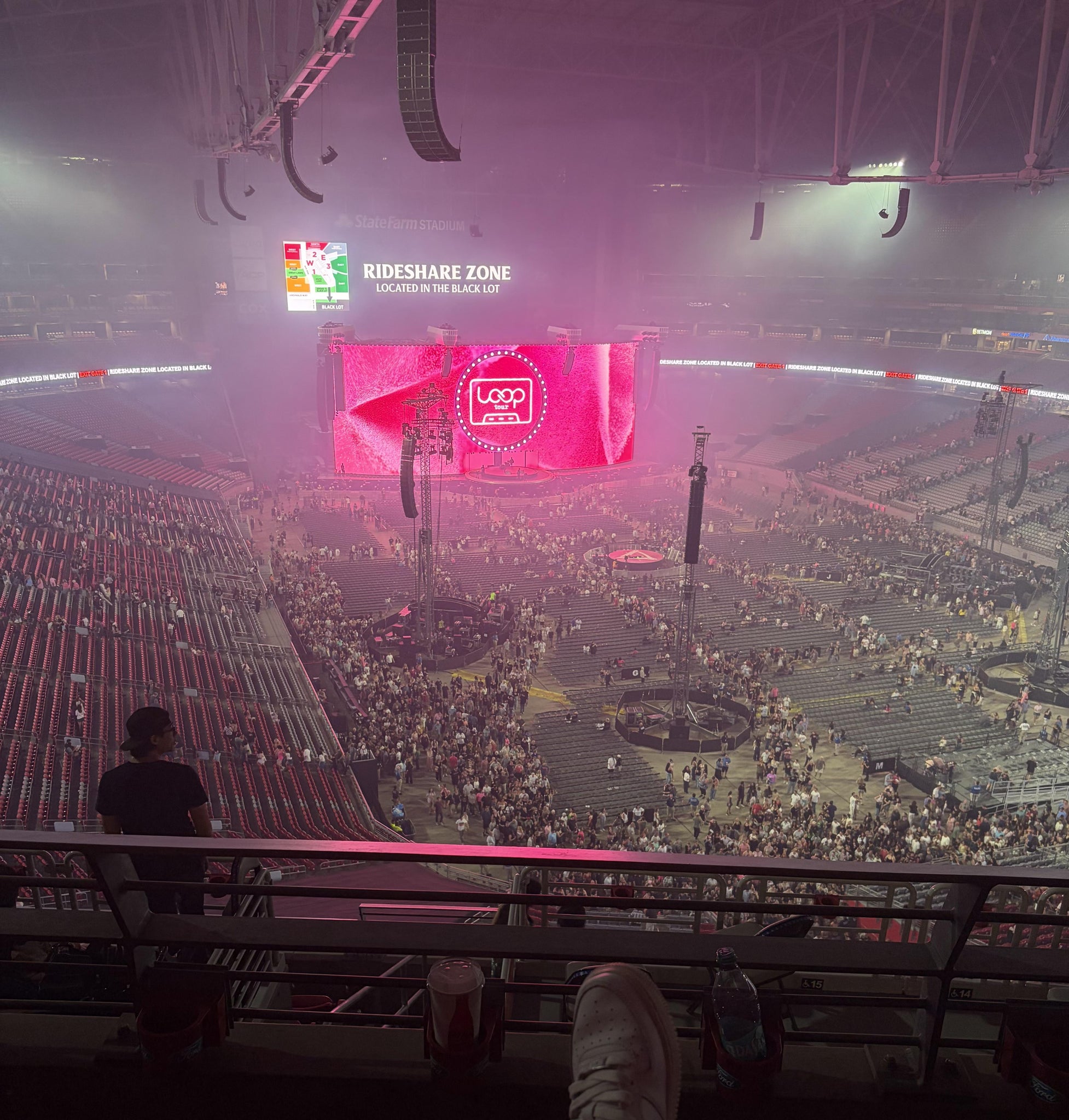 Real Fan View taken from Terrace 433 at State Farm Stadium by Jennifer L