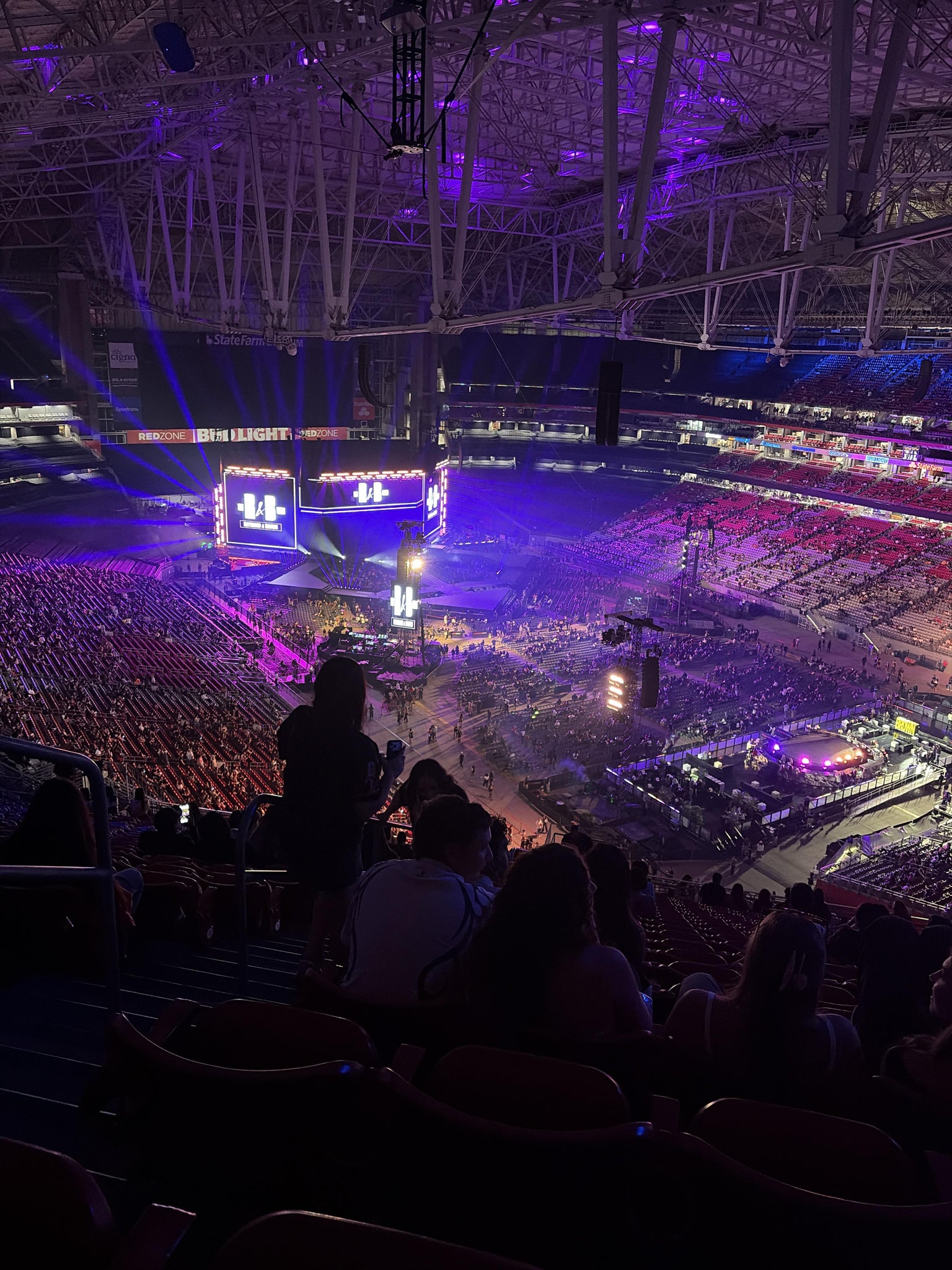Real Fan View taken from Terrace 434 at State Farm Stadium by Tiara J