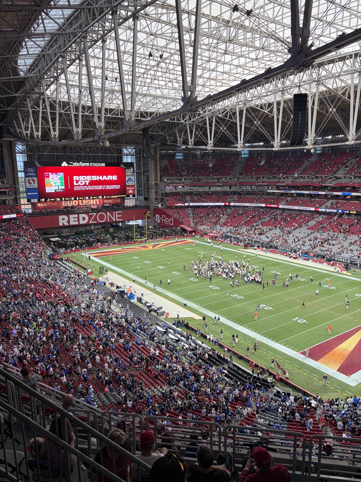 Real Fan View taken from Terrace 435 at State Farm Stadium by Ho C