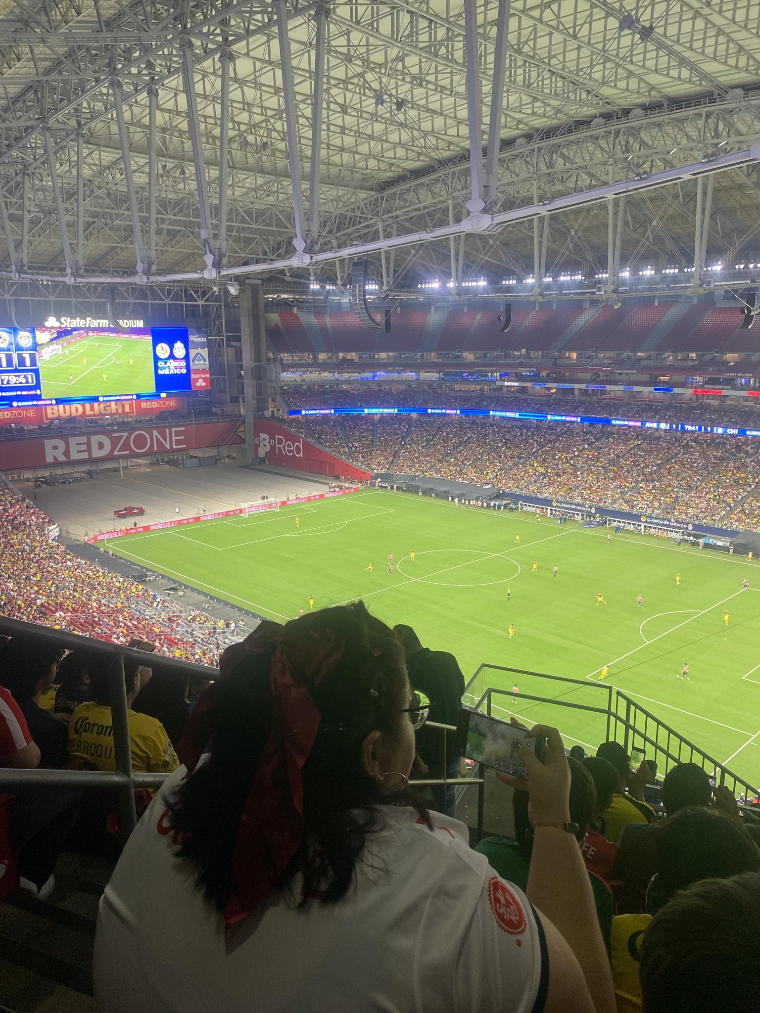Real Fan View taken from Terrace 436 at State Farm Stadium by Walter M