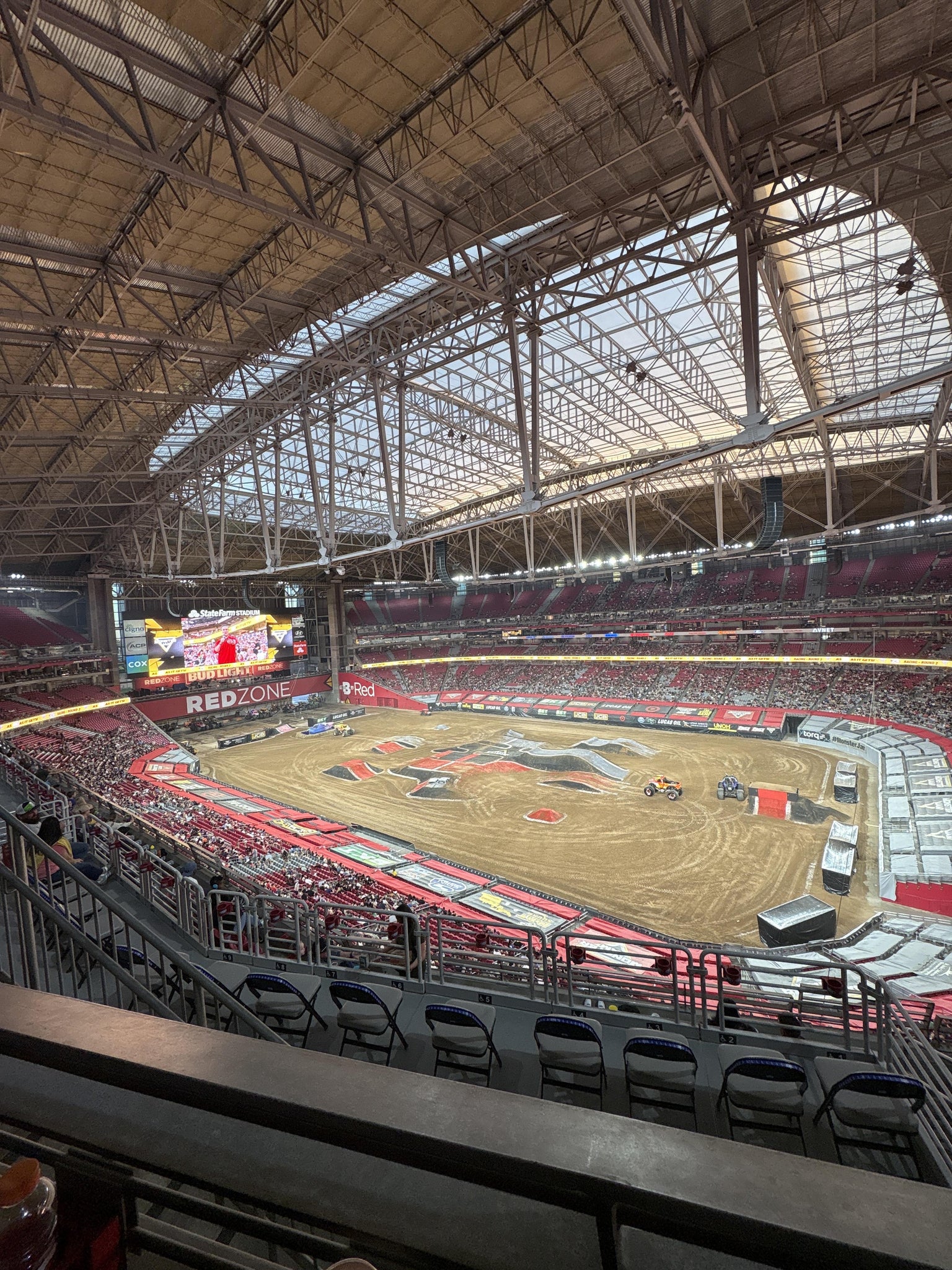 Real Fan View taken from Terrace 437 at State Farm Stadium by Jason L