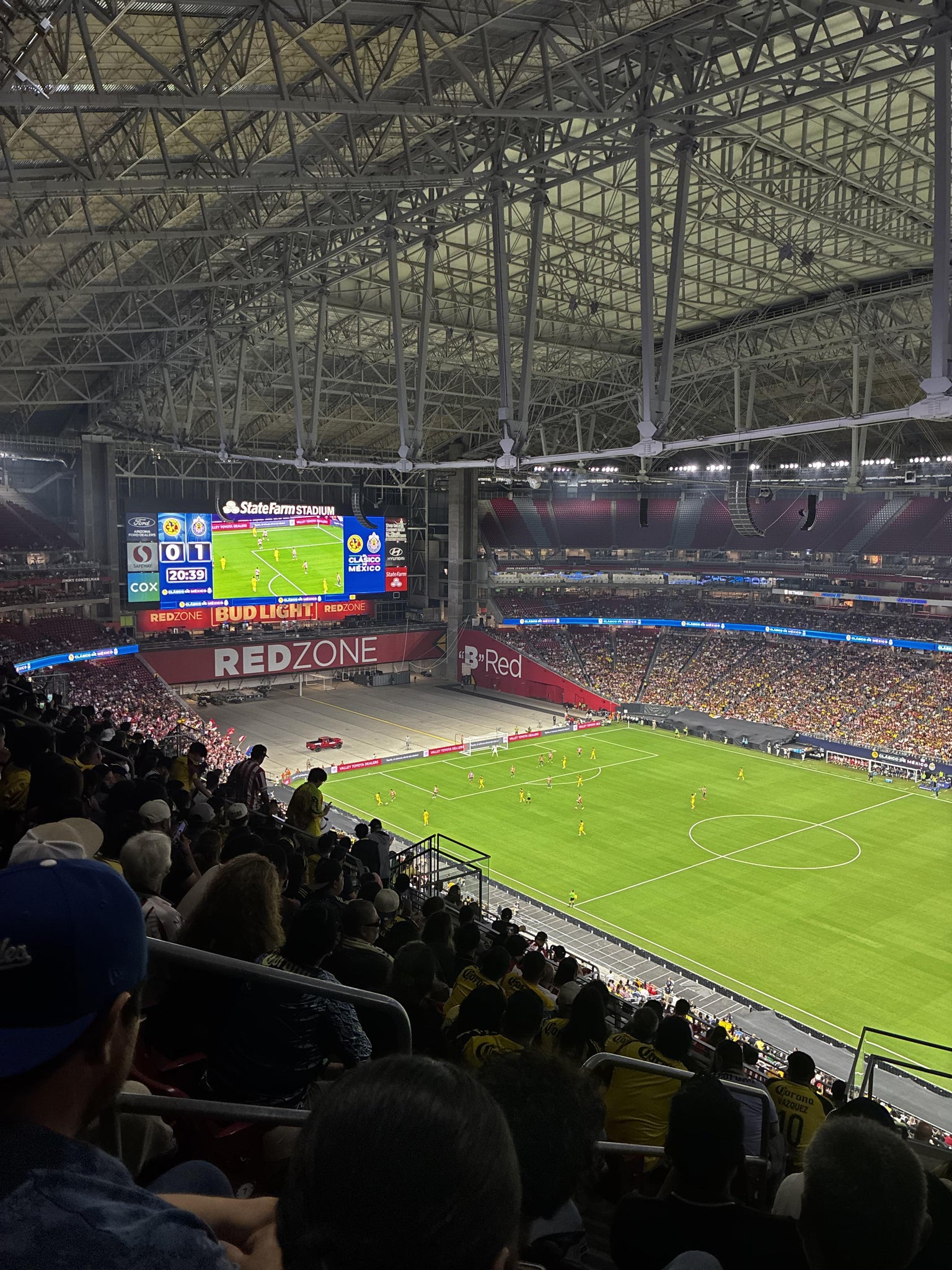 Real Fan View taken from Terrace 437 at State Farm Stadium by Junior P