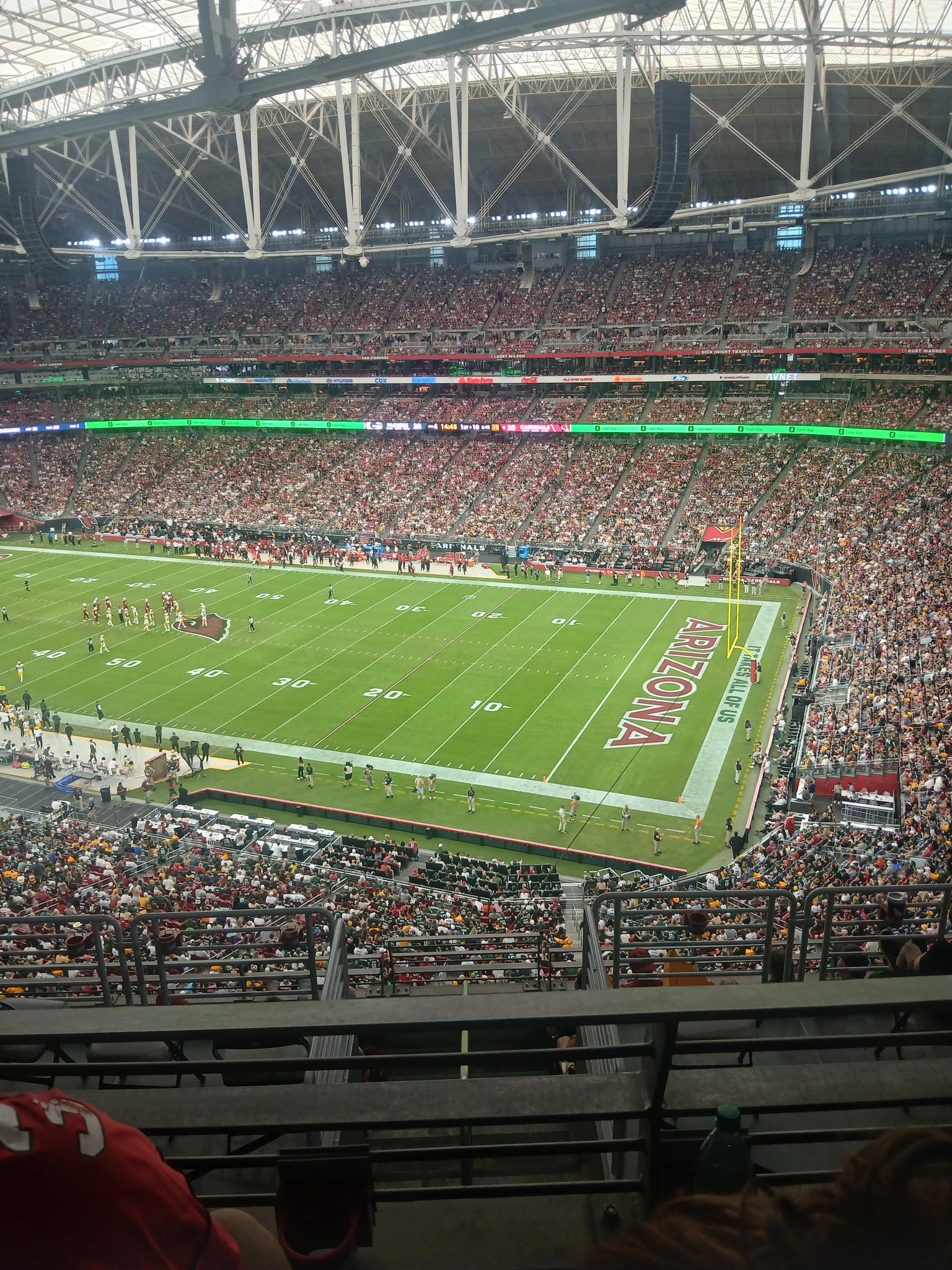 Real Fan View taken from Terrace 437 at State Farm Stadium by Nathen B