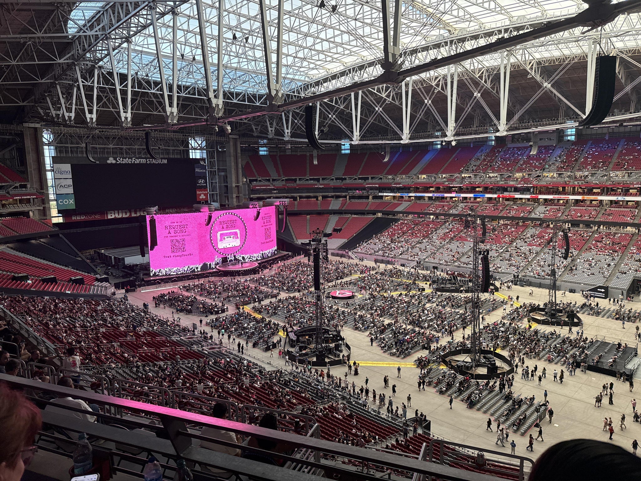 Real Fan View taken from Terrace 437 at State Farm Stadium by Anonymous User