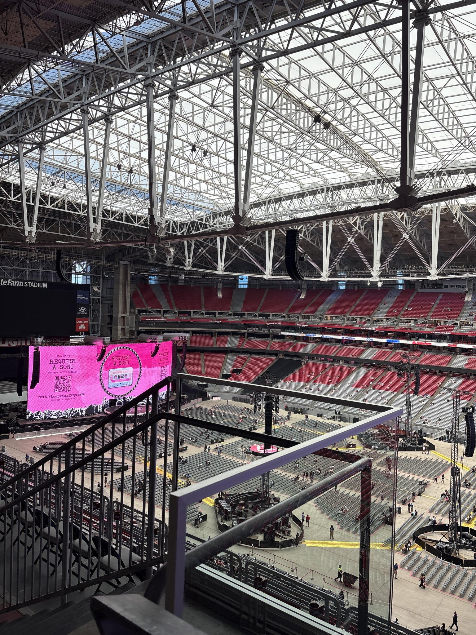 Real Fan View taken from Terrace 438 at State Farm Stadium by Axl D