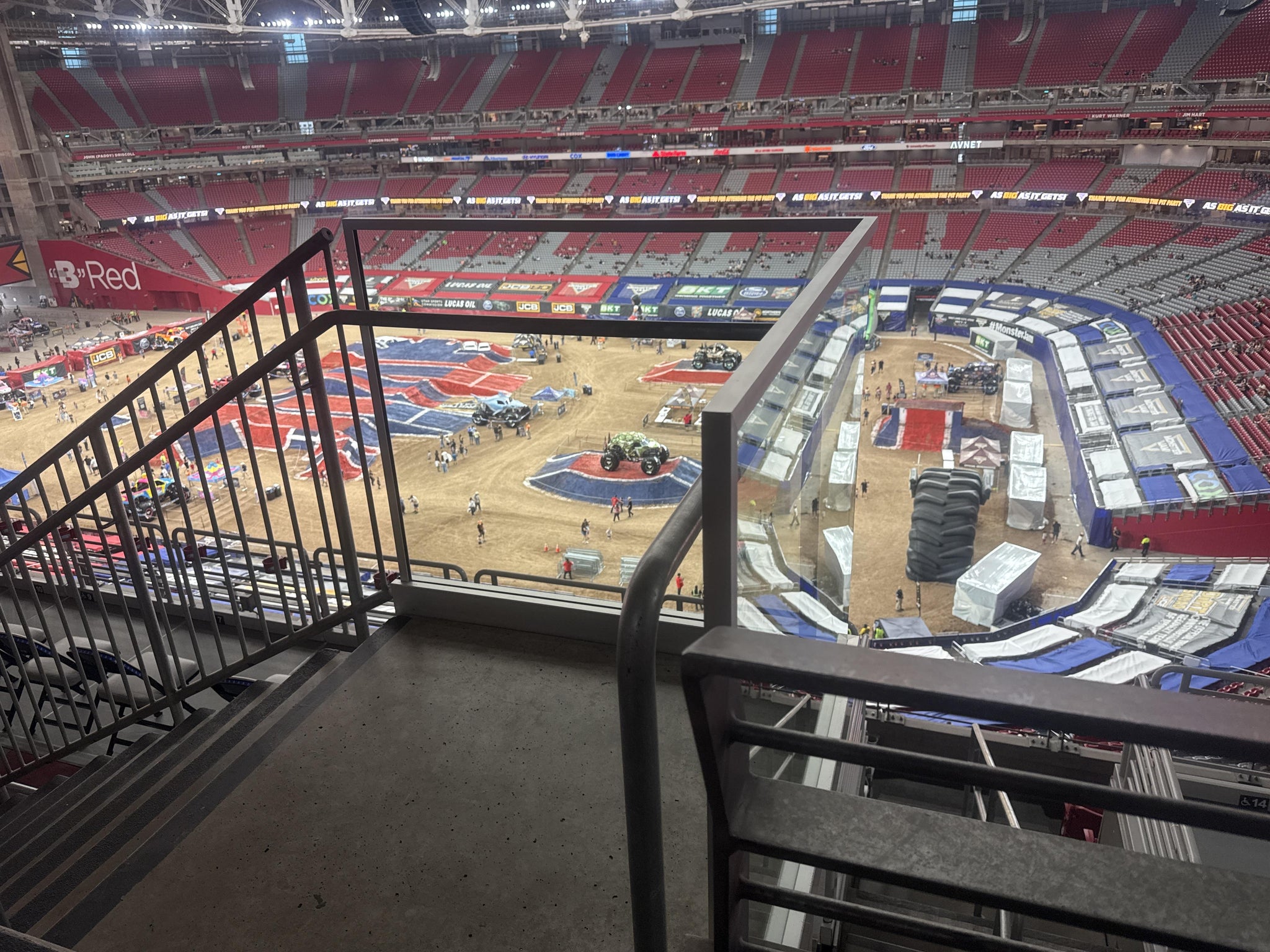 Real Fan View taken from Terrace 438 at State Farm Stadium by Levi J
