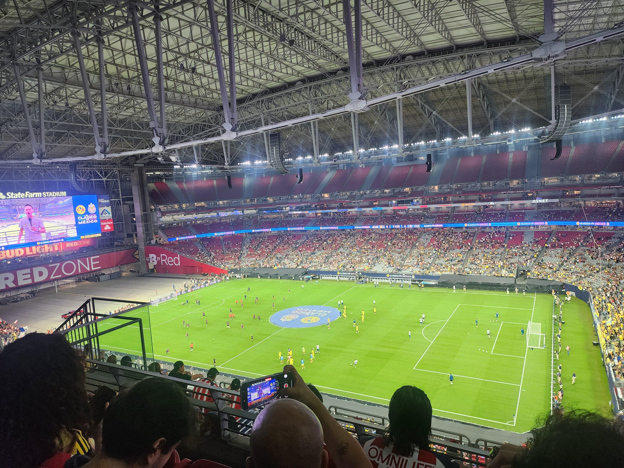 Real Fan View taken from Terrace 438 at State Farm Stadium by Benny O