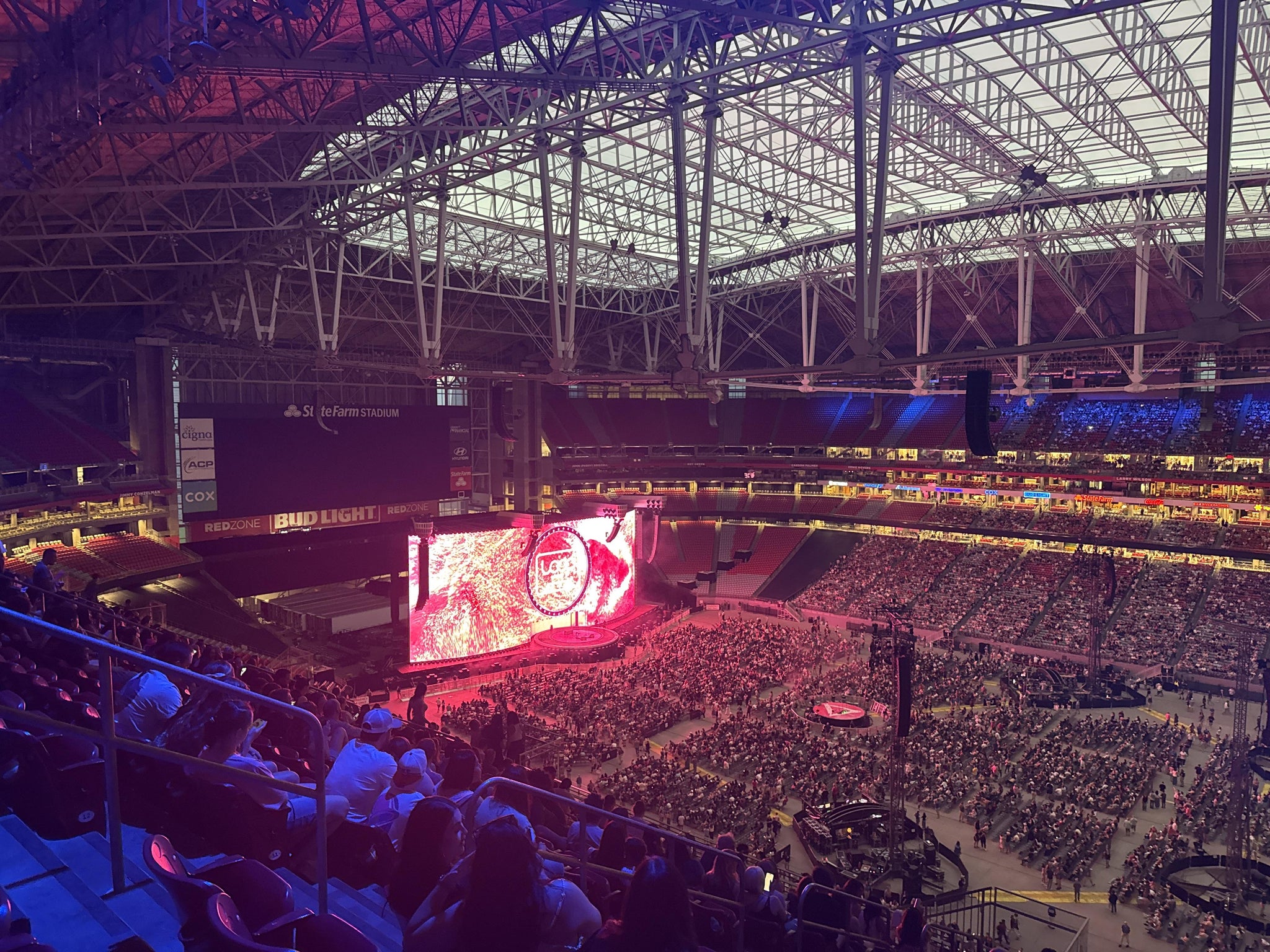 Real Fan View taken from Terrace 439 at State Farm Stadium by Shaneta S