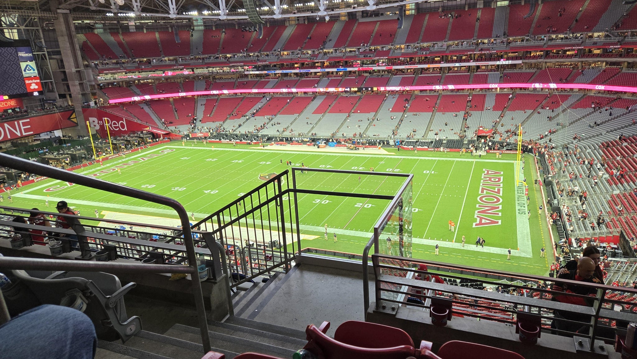 Real Fan View taken from Terrace 439 at State Farm Stadium by Gilda M