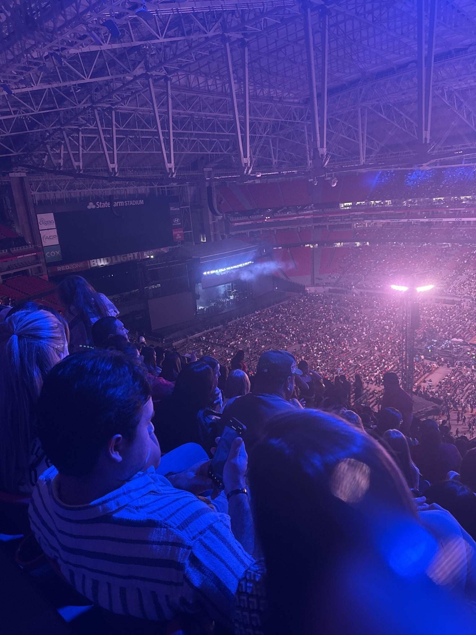 Real Fan View taken from Terrace 440 at State Farm Stadium by Anonymous User