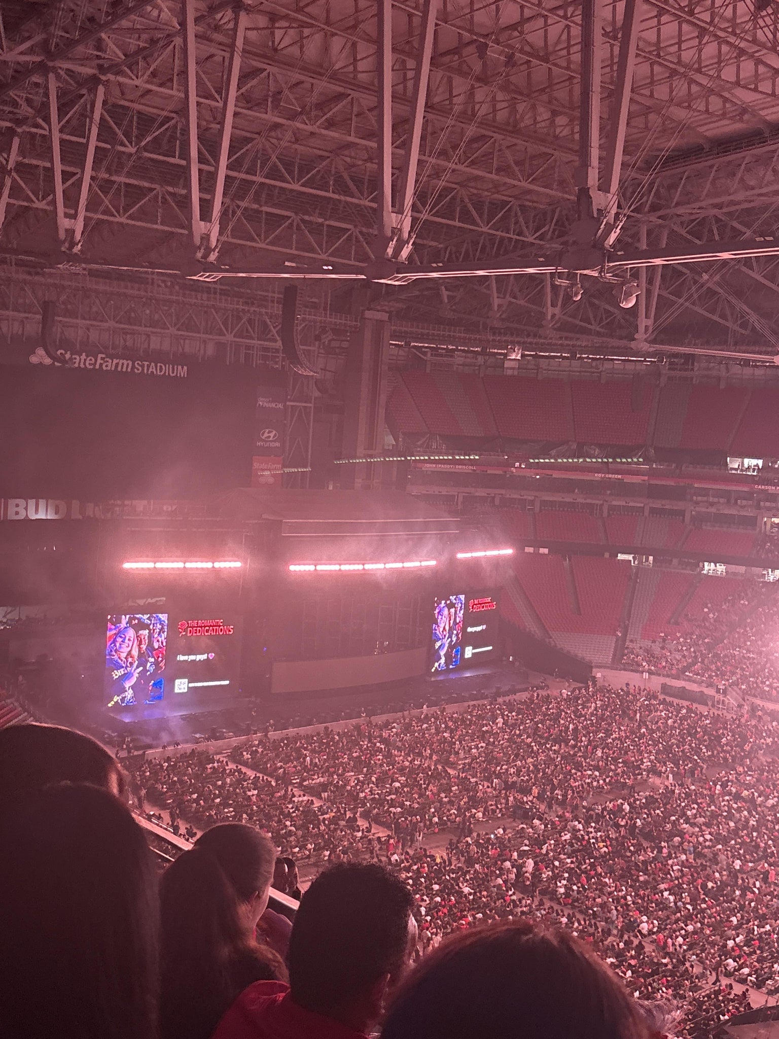 Real Fan View taken from Terrace 440 at State Farm Stadium by Anonymous User