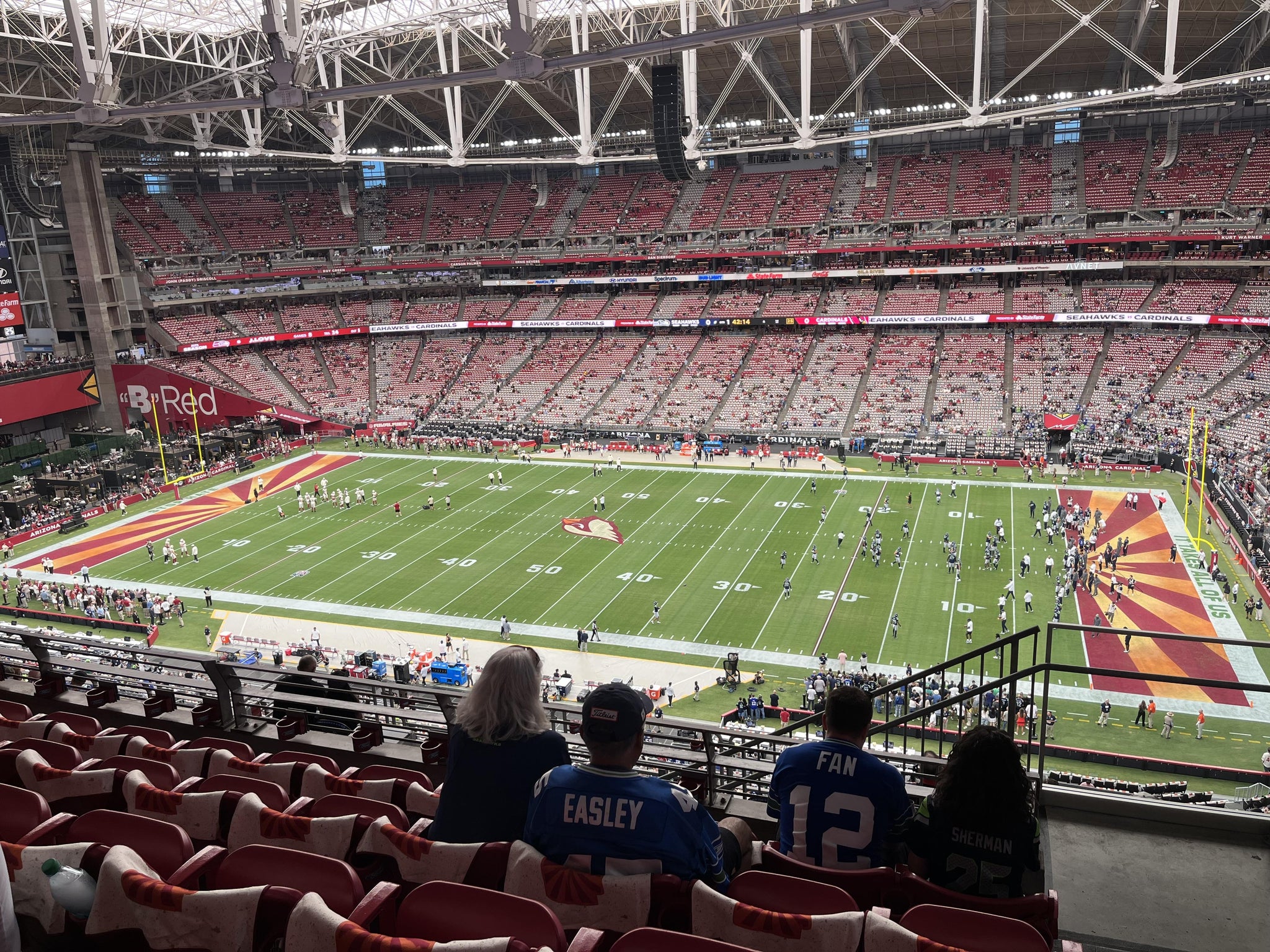 Real Fan View taken from Terrace 440 at State Farm Stadium by Ronald C