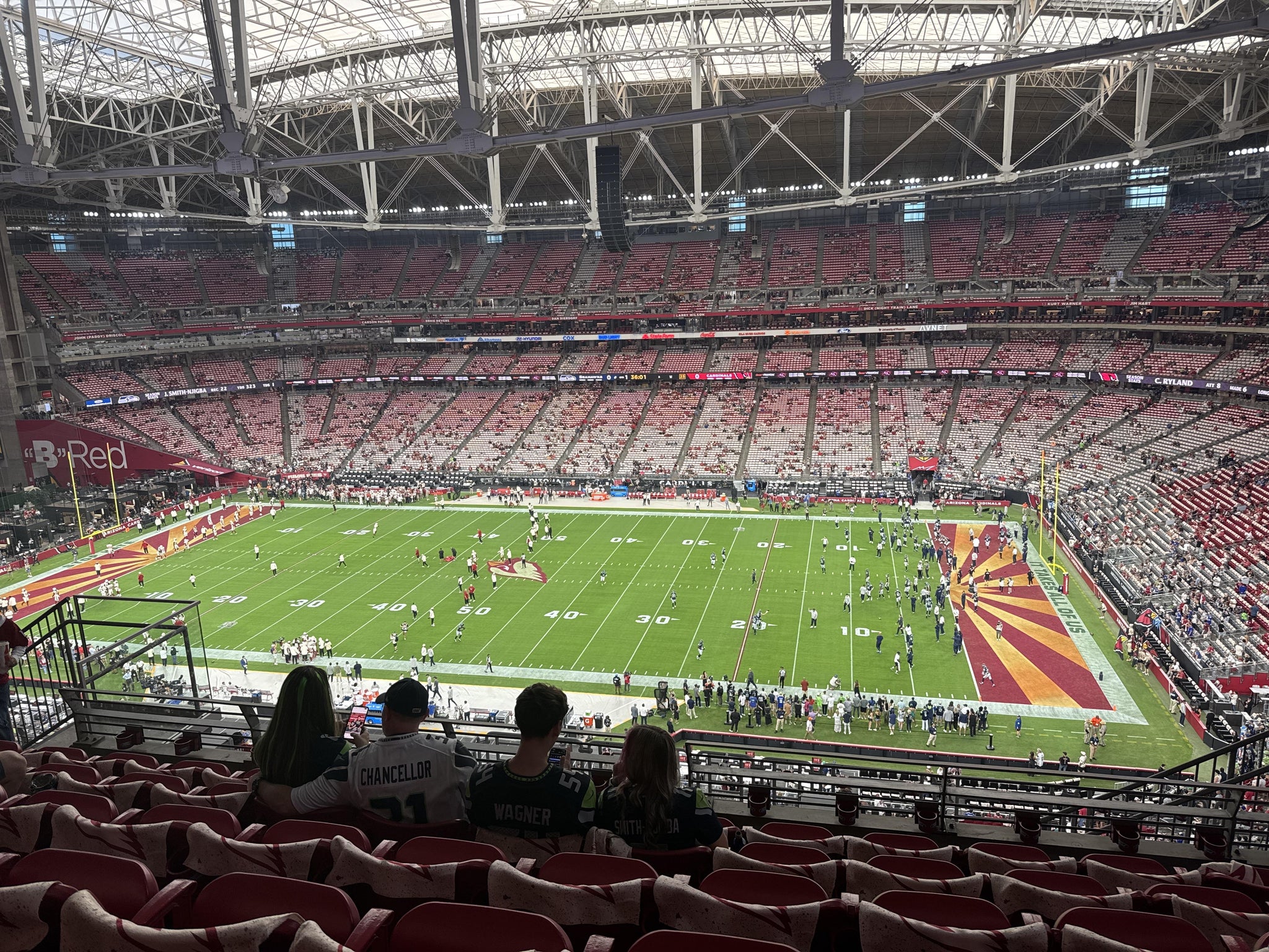 Real Fan View taken from Terrace 440 at State Farm Stadium by Luis G
