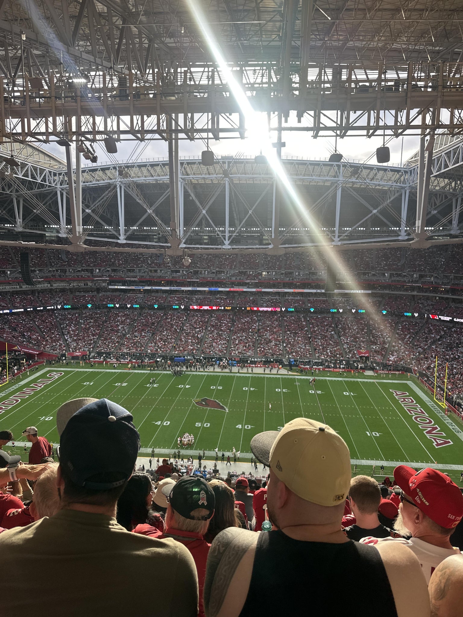 Real Fan View taken from Terrace 442 at State Farm Stadium by Miriam V