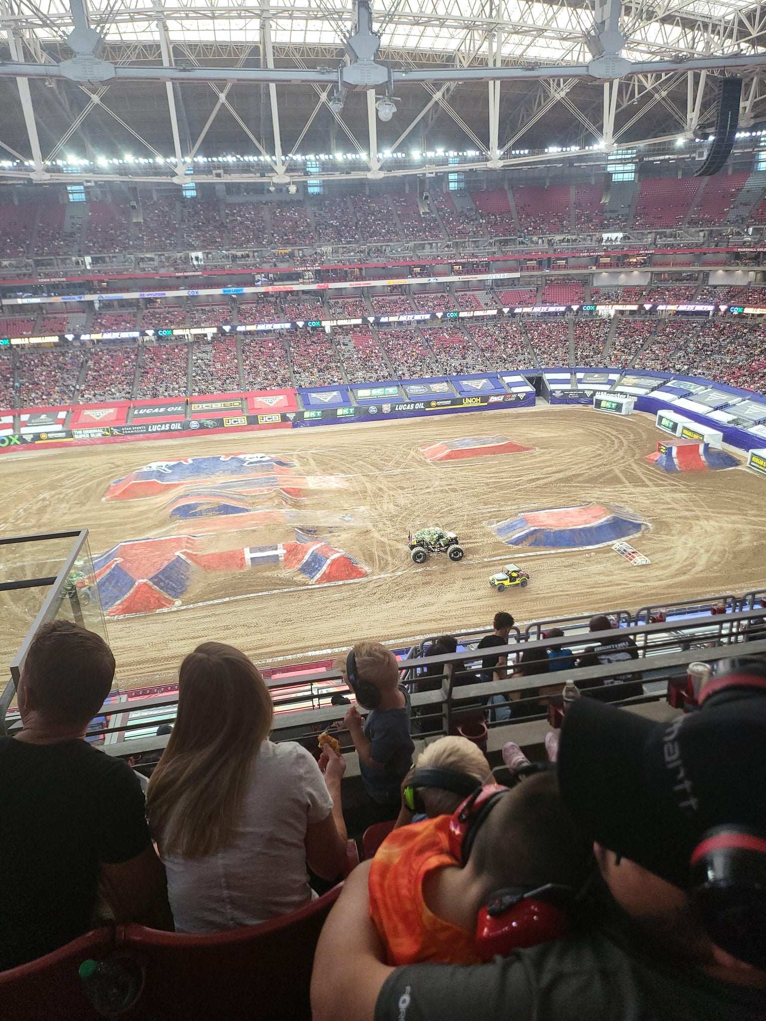 Real Fan View taken from Terrace 444 at State Farm Stadium by Susan F