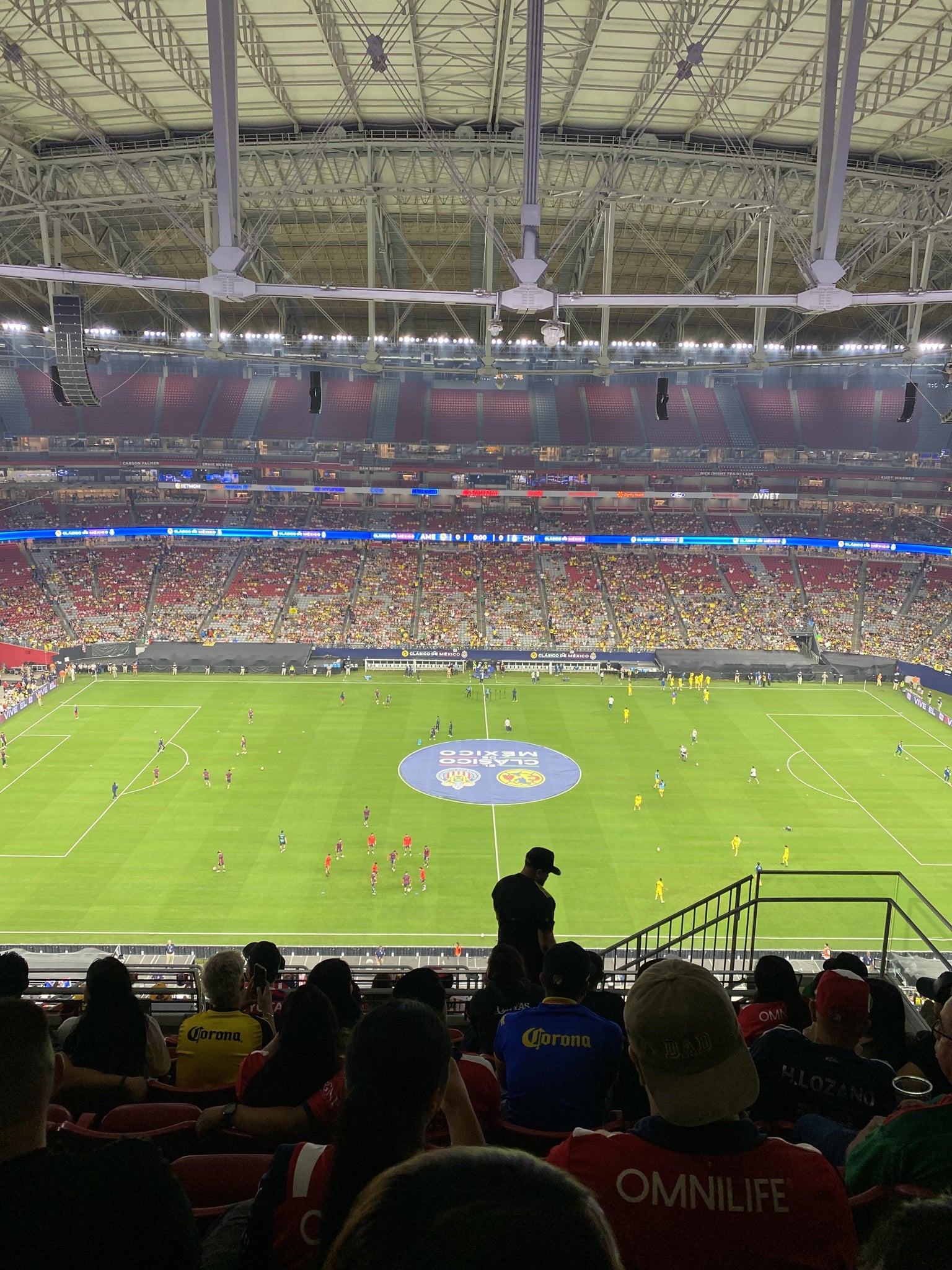 Real Fan View taken from Terrace 444 at State Farm Stadium by Anonymous User