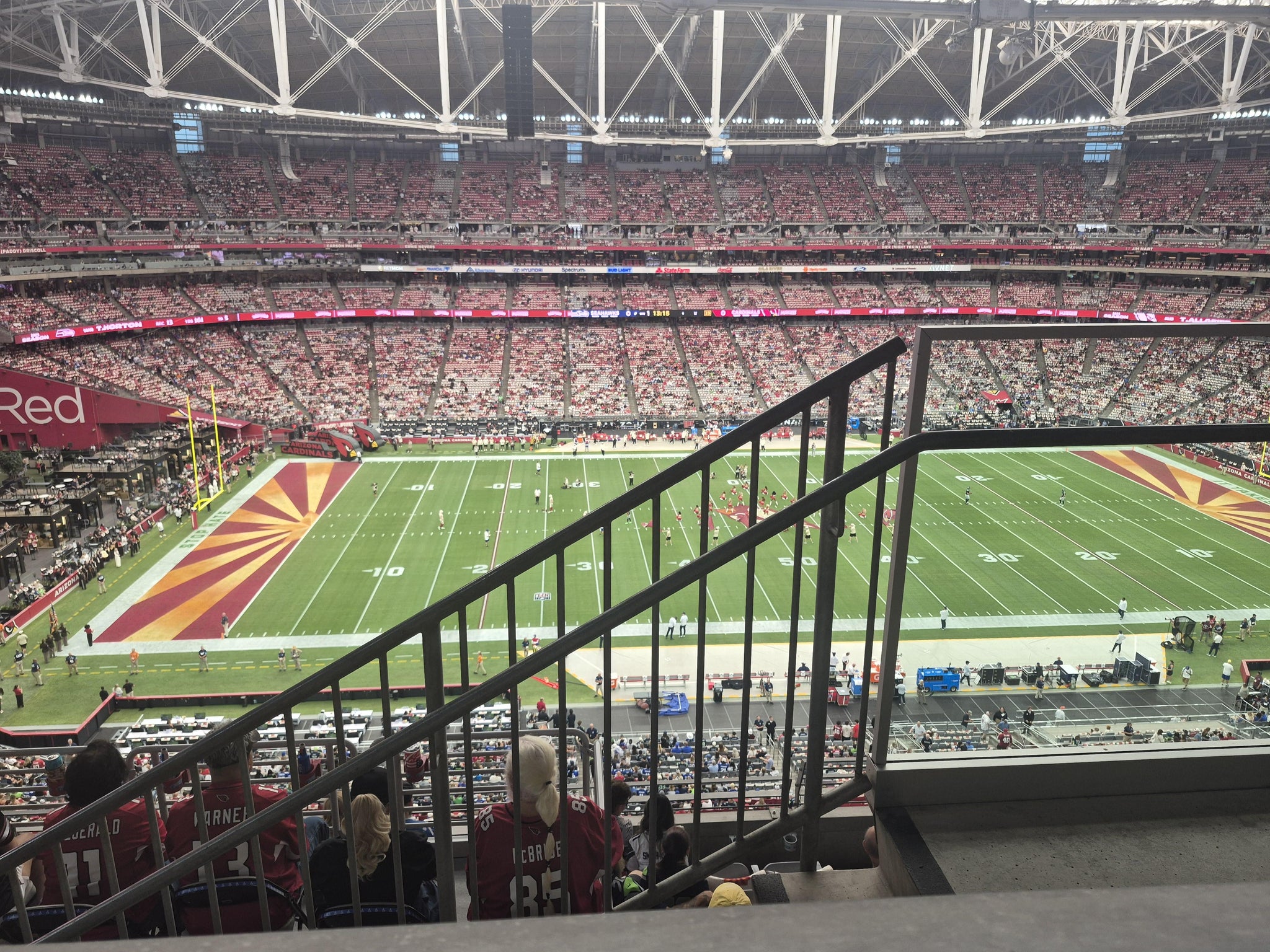 Real Fan View taken from Terrace 446 at State Farm Stadium by Dakotah C