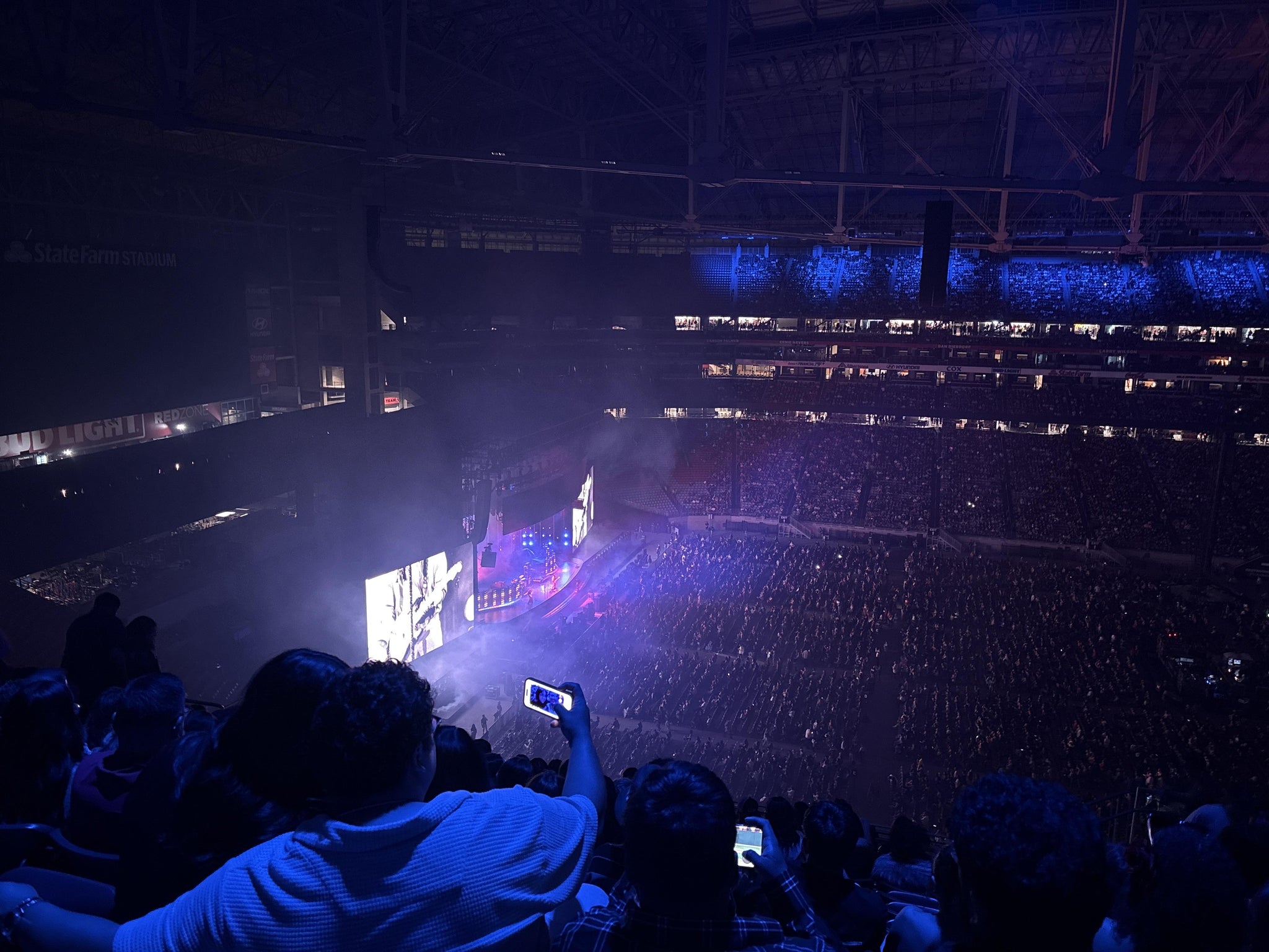 Real Fan View taken from Terrace 446 at State Farm Stadium by Maria O