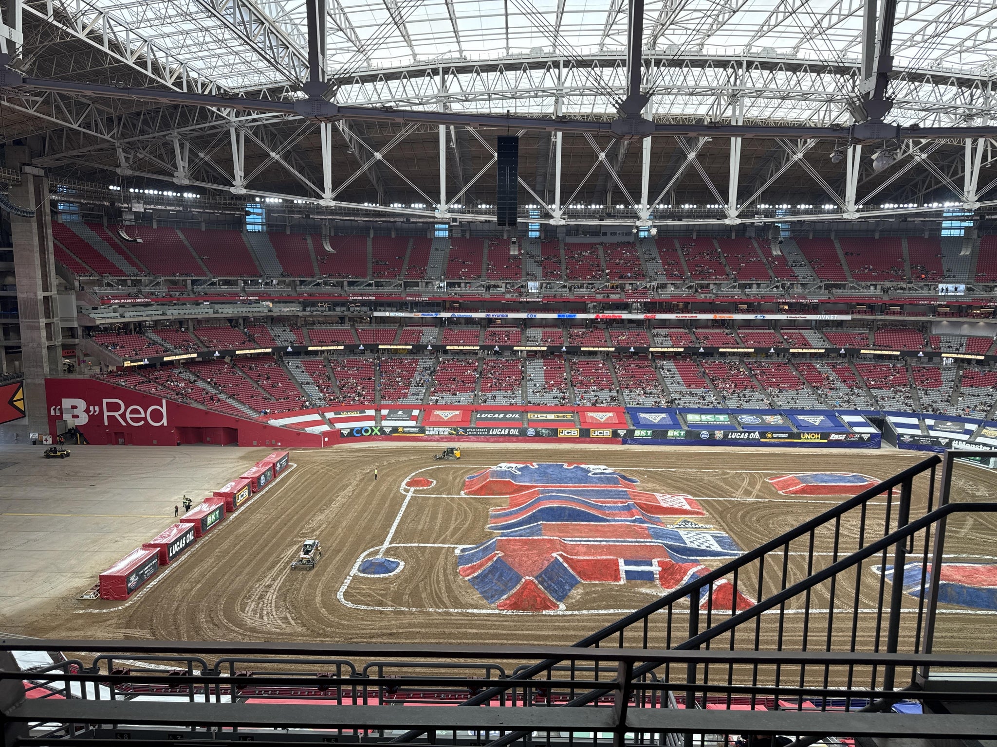 Real Fan View taken from Terrace 446 at State Farm Stadium by Vanessa V