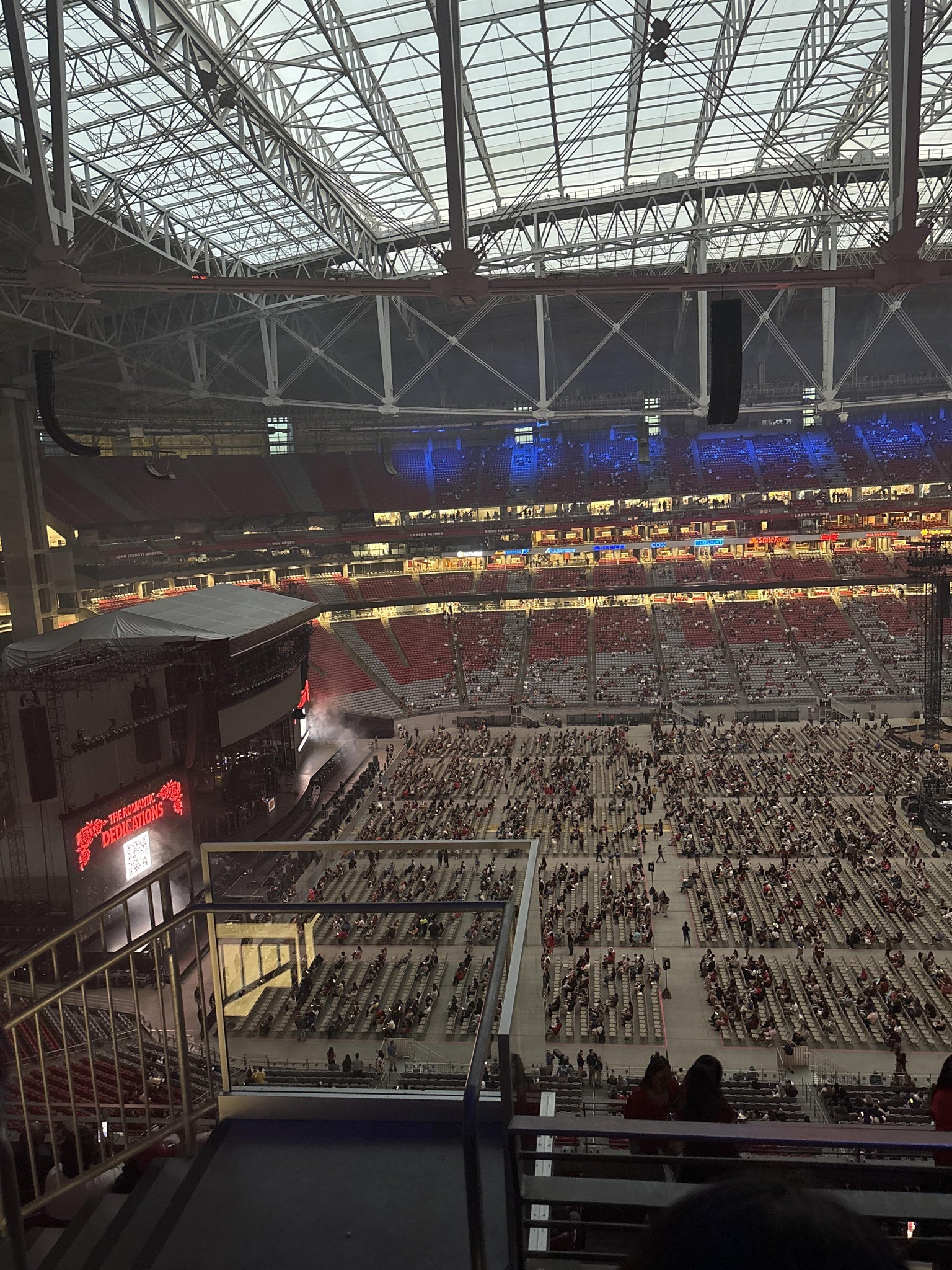 Real Fan View taken from Terrace 446 at State Farm Stadium by Max B