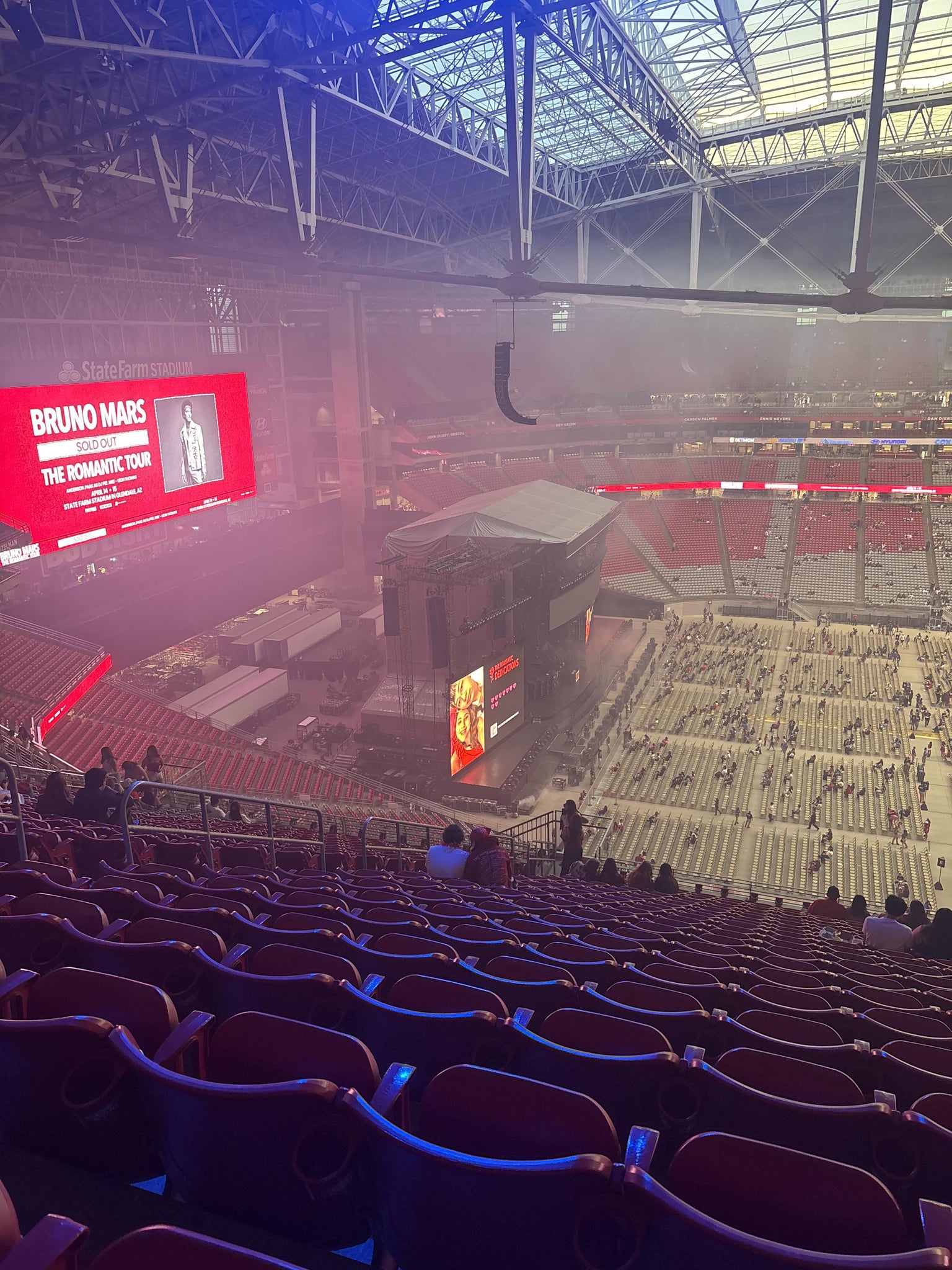 Real Fan View taken from Terrace 447 at State Farm Stadium by Anissa M