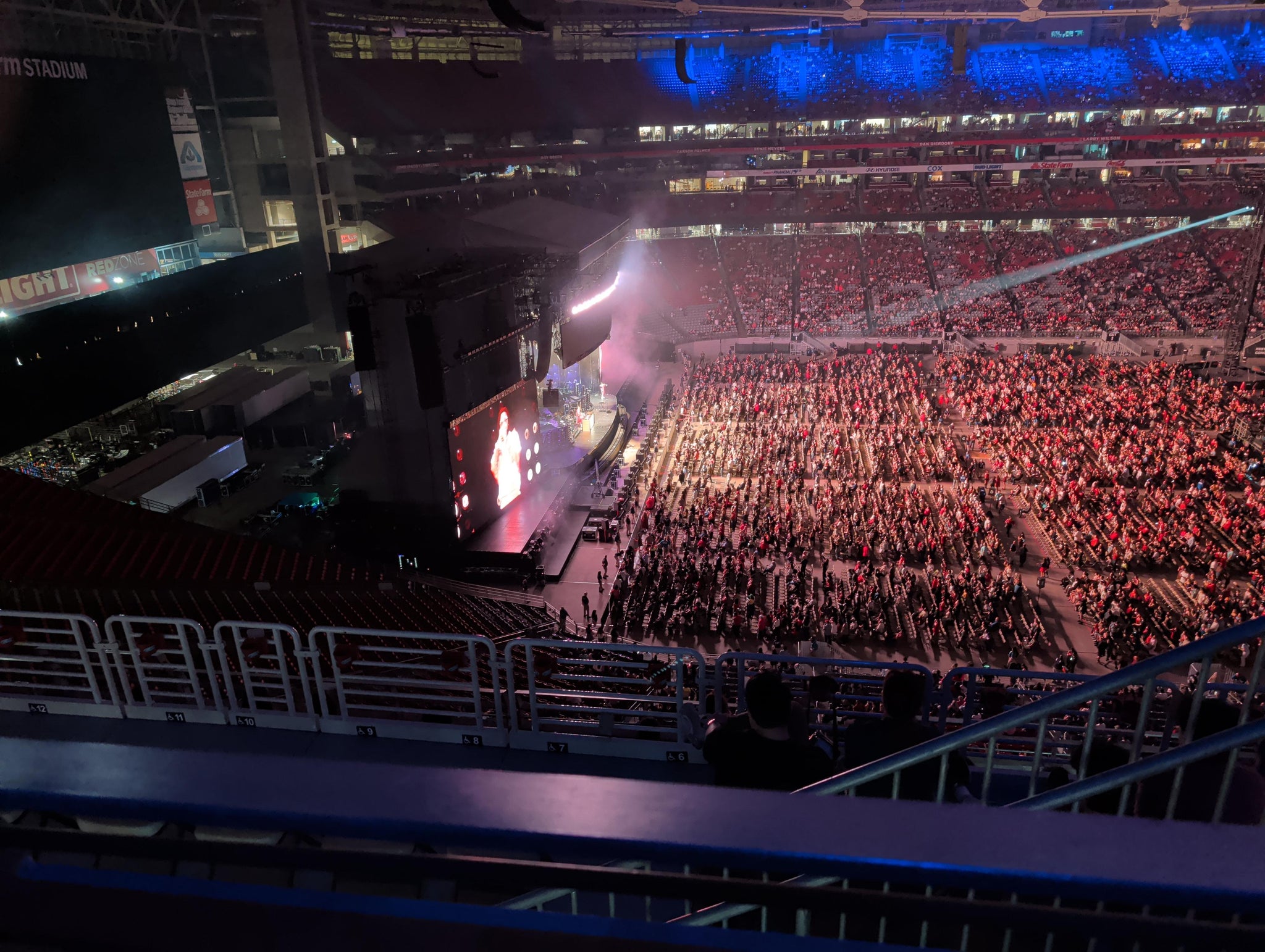 Real Fan View taken from Terrace 448 at State Farm Stadium by Christian M