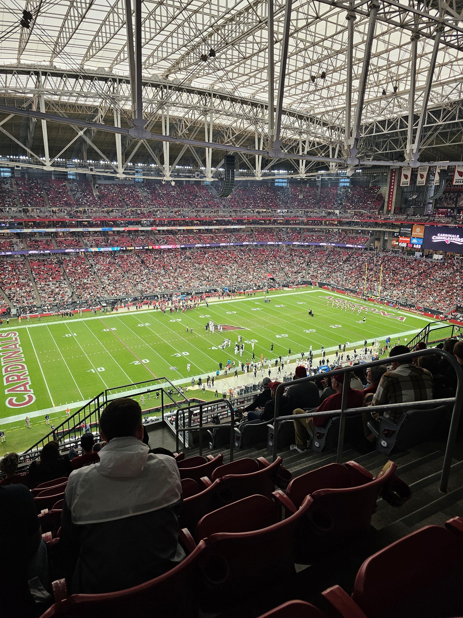Real Fan View taken from Terrace 449 at State Farm Stadium by Michael M