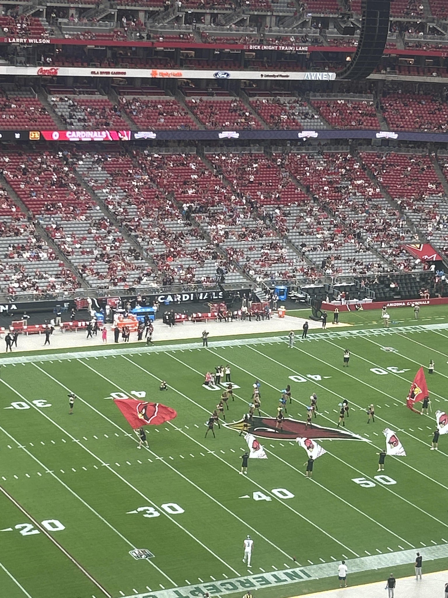 Real Fan View taken from Terrace 450 at State Farm Stadium by Jaime V