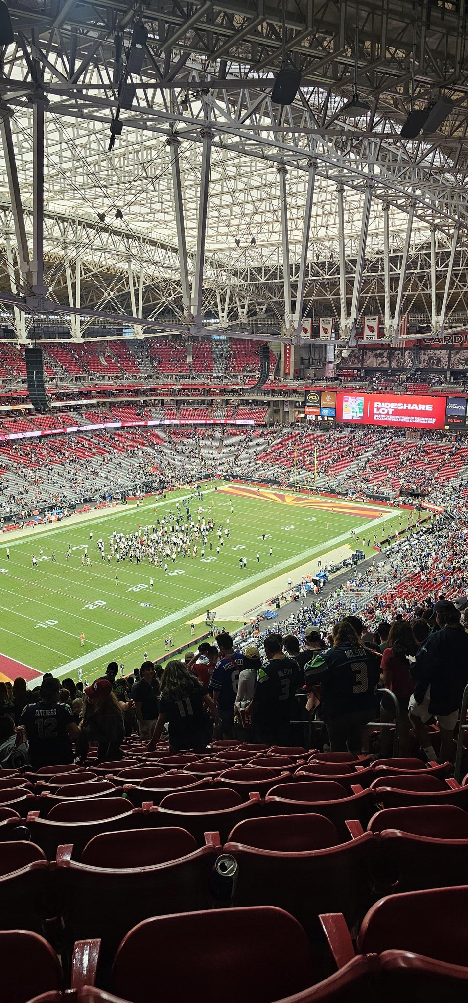 Real Fan View taken from Terrace 452 at State Farm Stadium by Julian R
