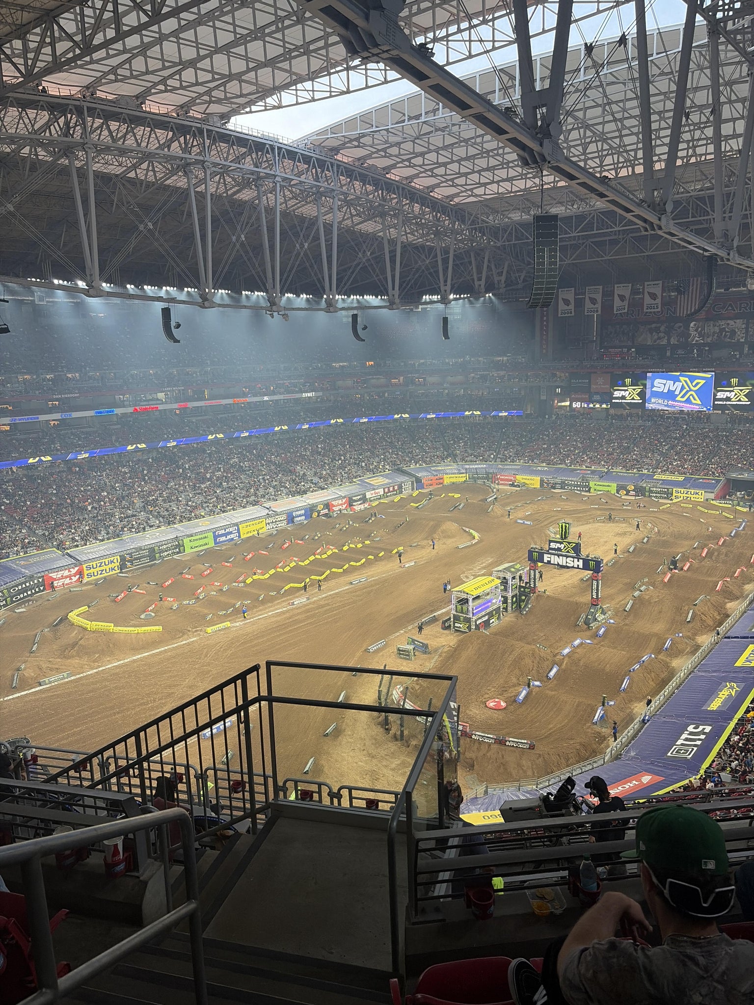 Real Fan View taken from Terrace 453 at State Farm Stadium by Paulino Z