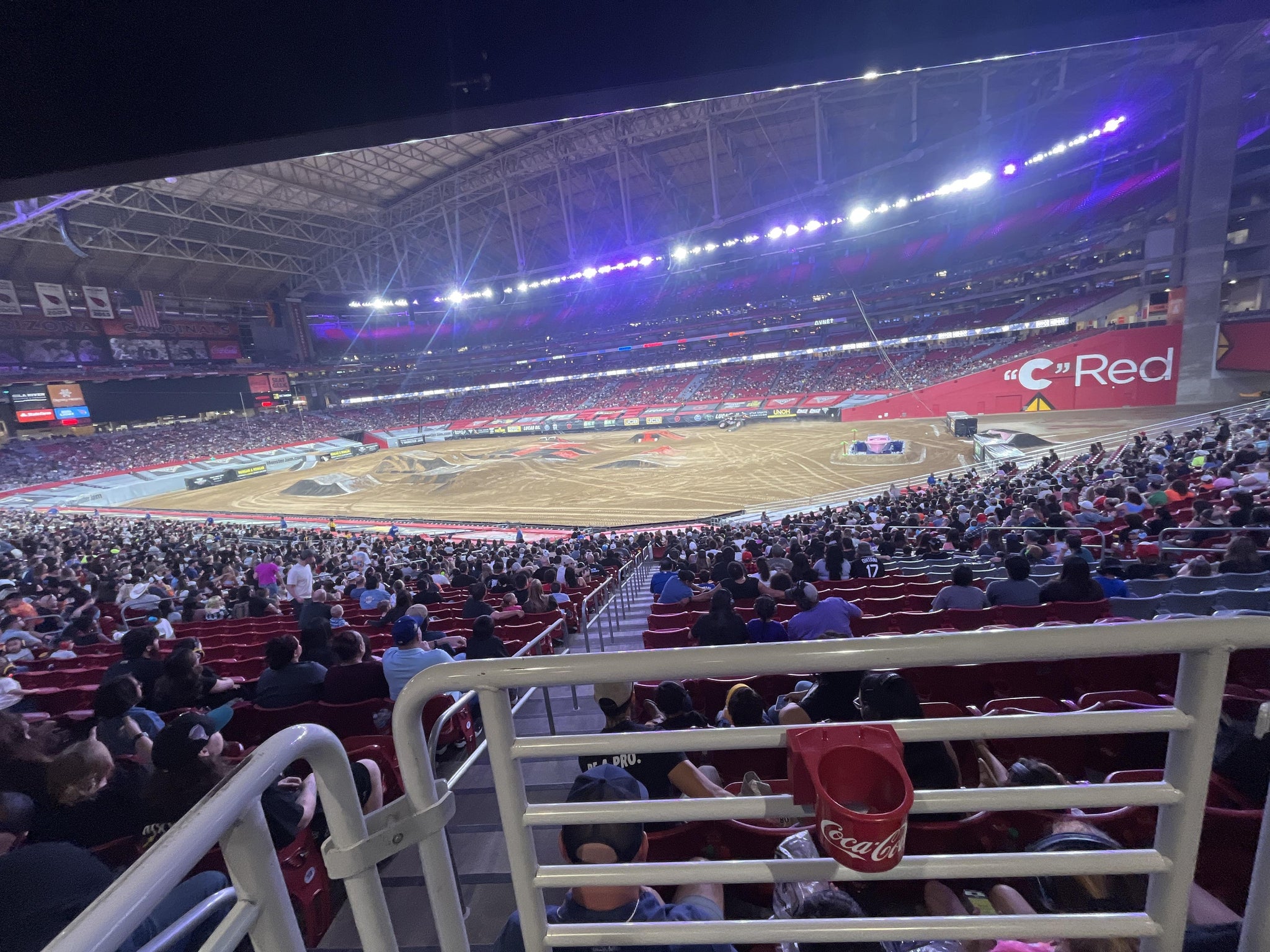 Real Fan View taken from Section WC 103 at State Farm Stadium by Alexa D