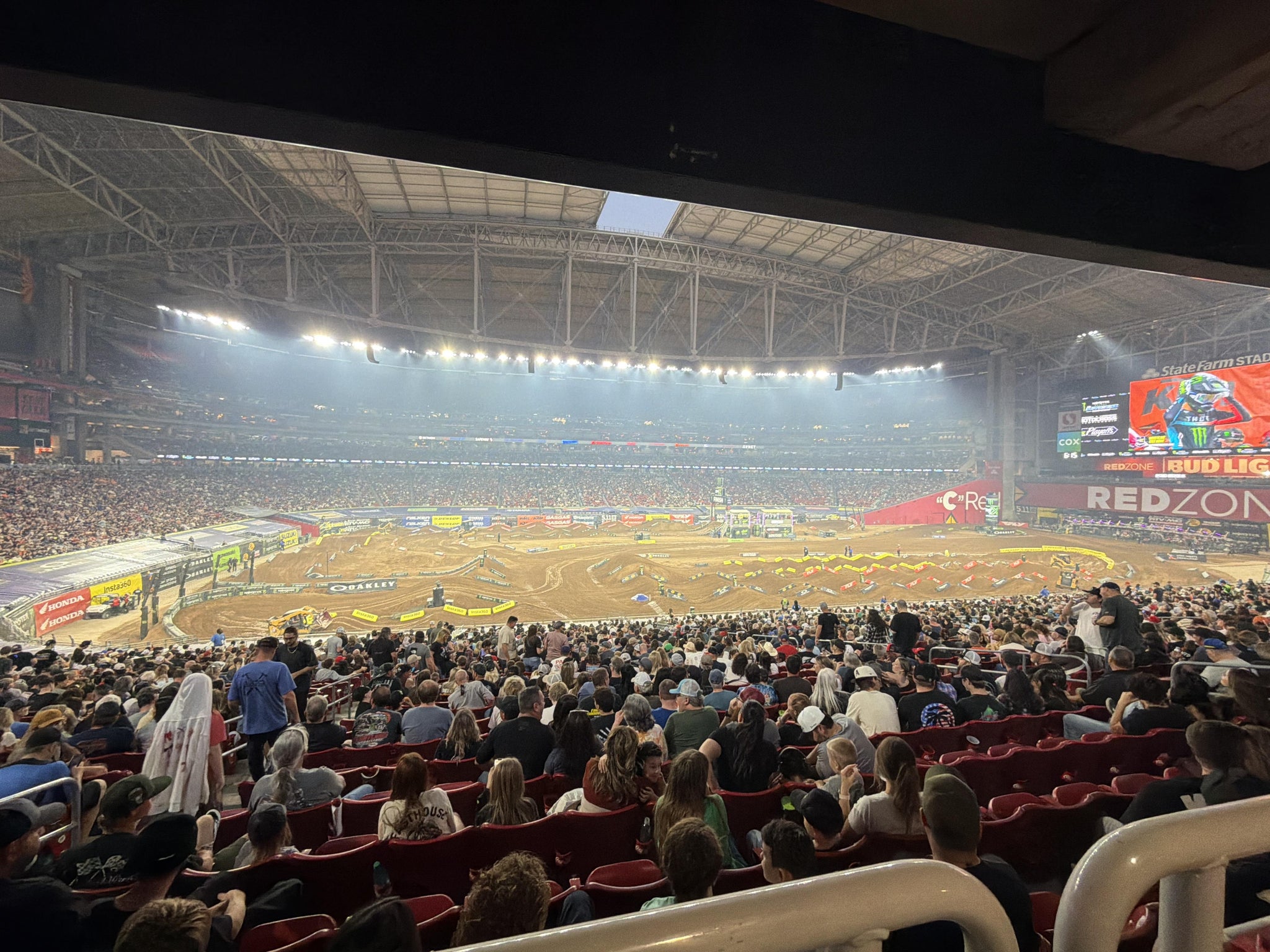Real Fan View taken from Section WC 111 at State Farm Stadium by Kelly B