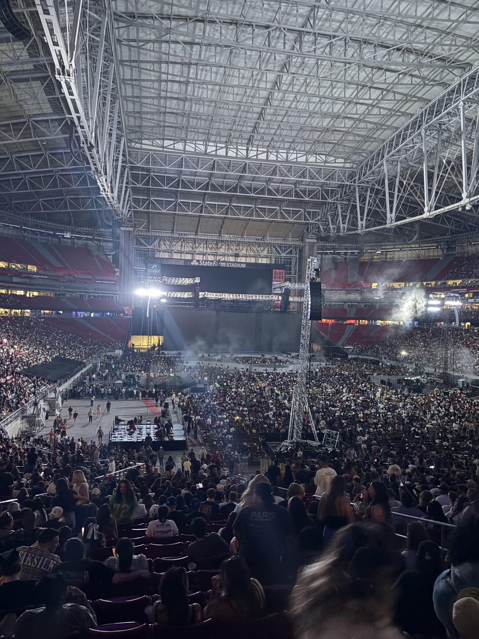 Real Fan View taken from Section WC 122 at State Farm Stadium by Vivian S