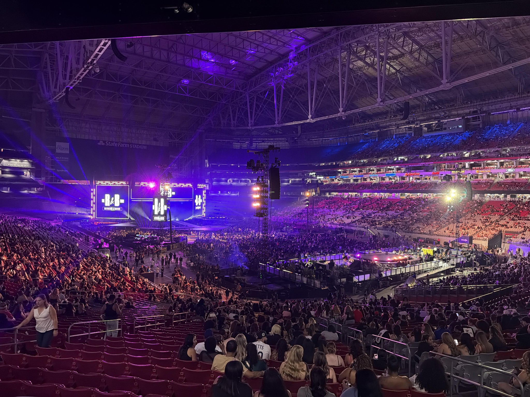 Real Fan View taken from Section WC 123 at State Farm Stadium by Ciera C