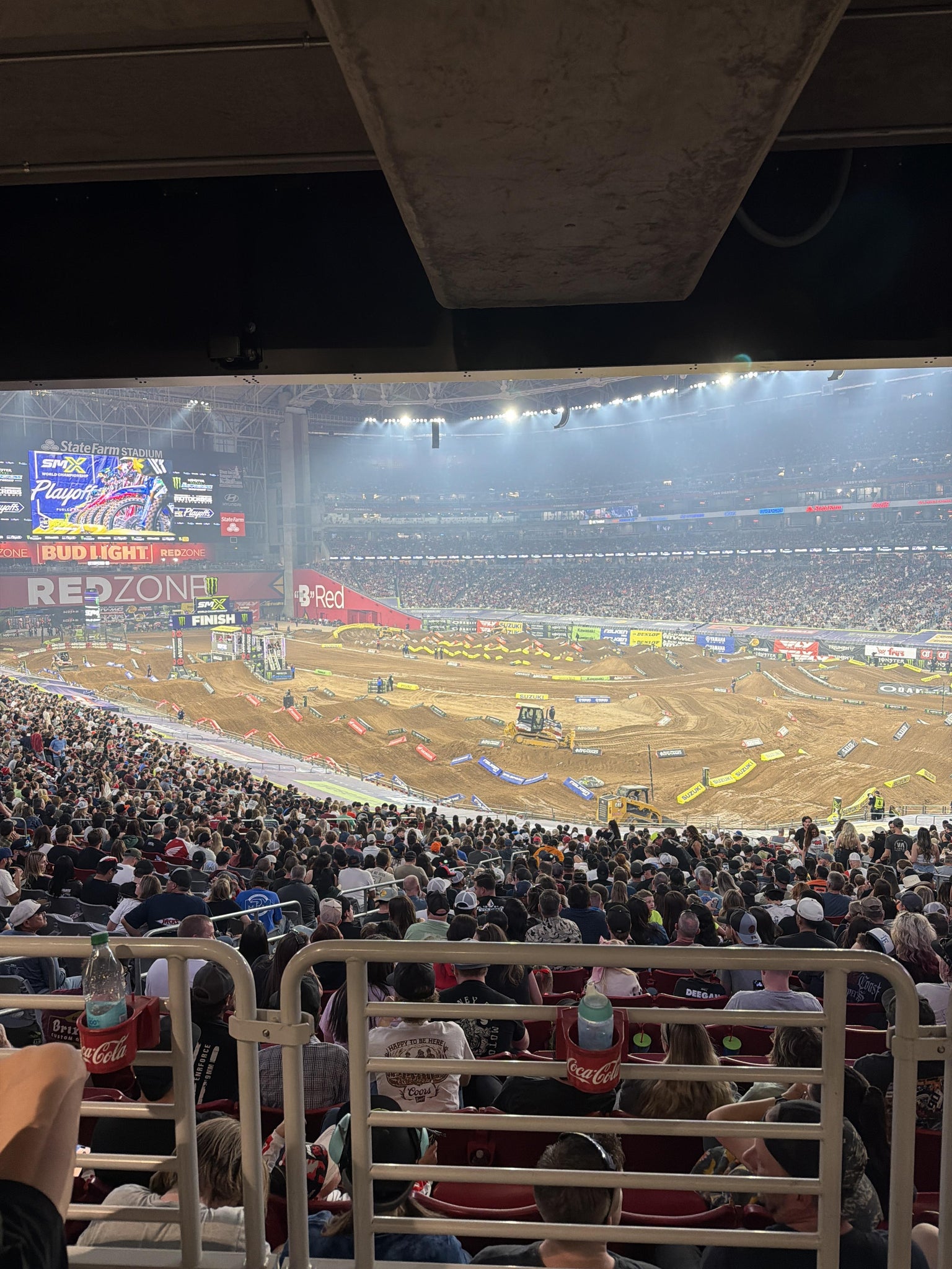 Real Fan View taken from Section WC 124 at State Farm Stadium by Andrew J