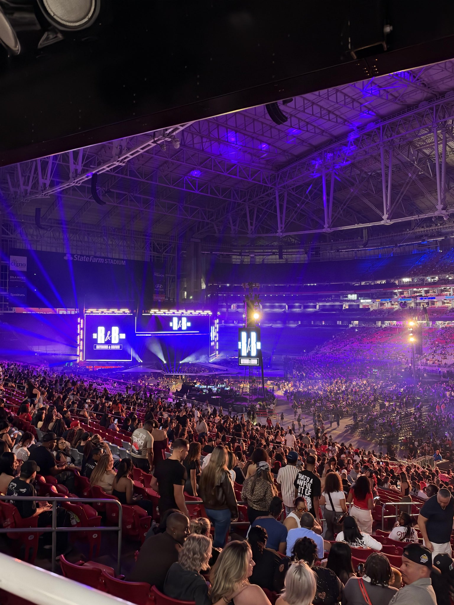 Real Fan View taken from Section WC 125 at State Farm Stadium by Vanessa S