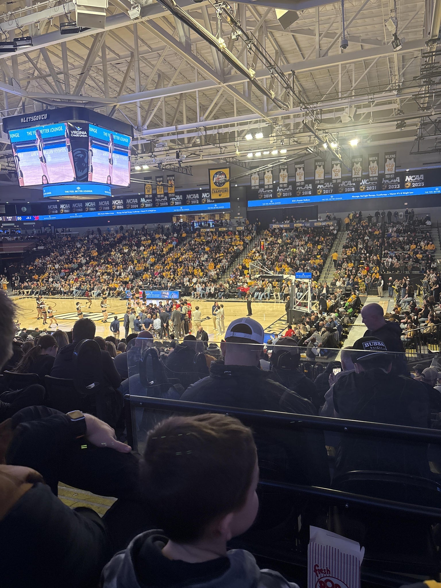 Real Fan View taken from Section 2 at Stuart C. Siegel Center by Joshua L