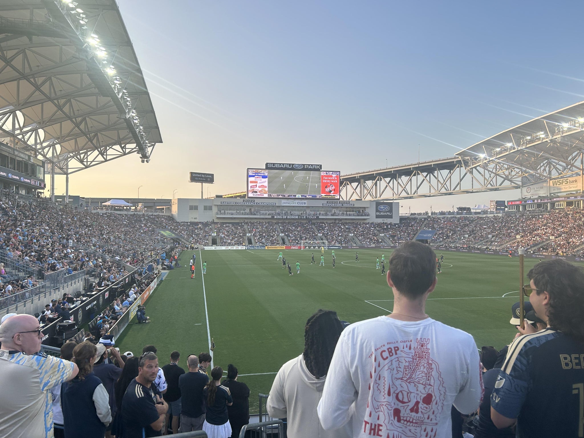 Vue réelle des fans prise de la Section 139 au site Subaru Park par Allen G