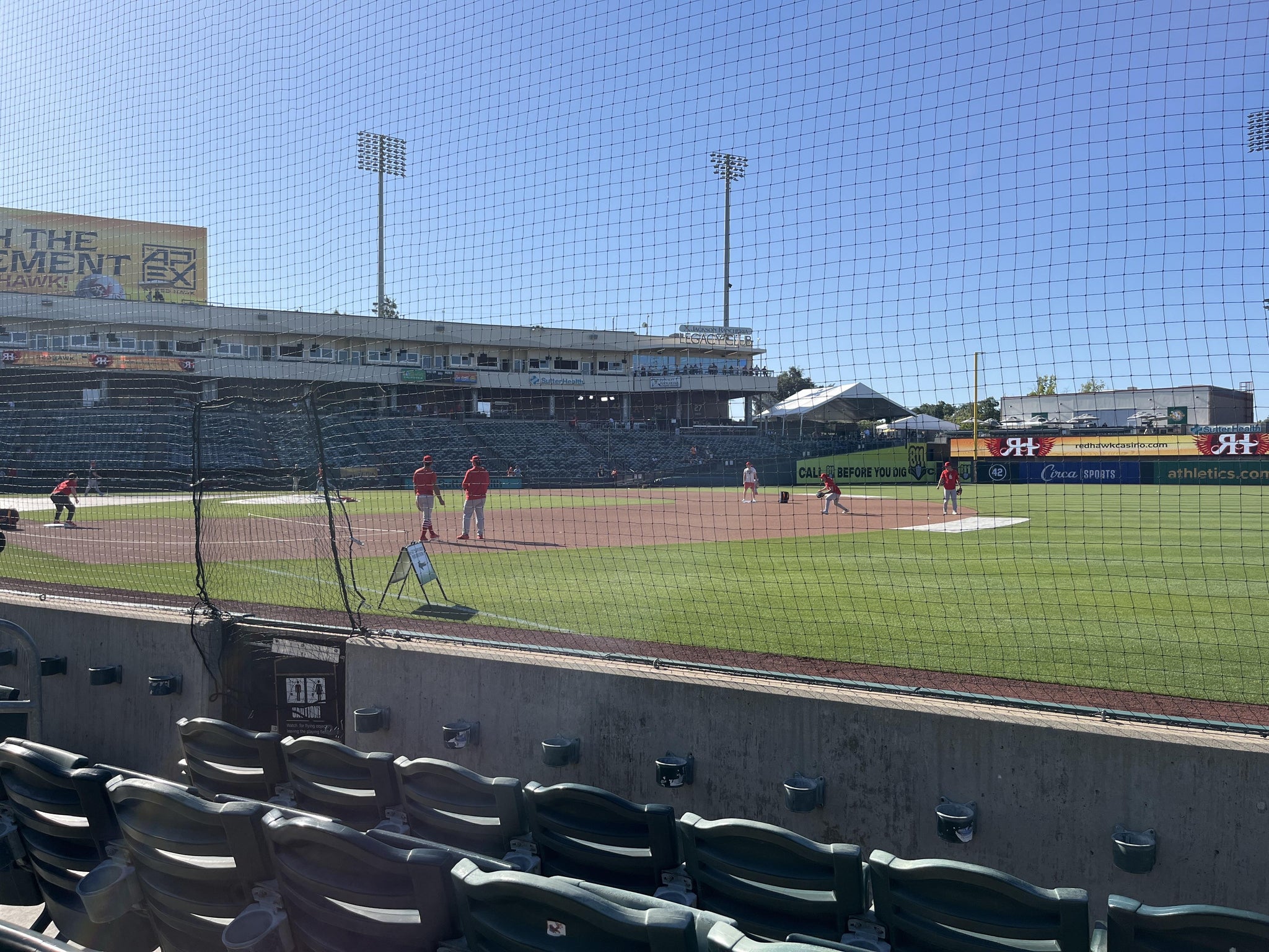 Real Fan View taken from Section 102 at Sutter Health Park by Adrian S