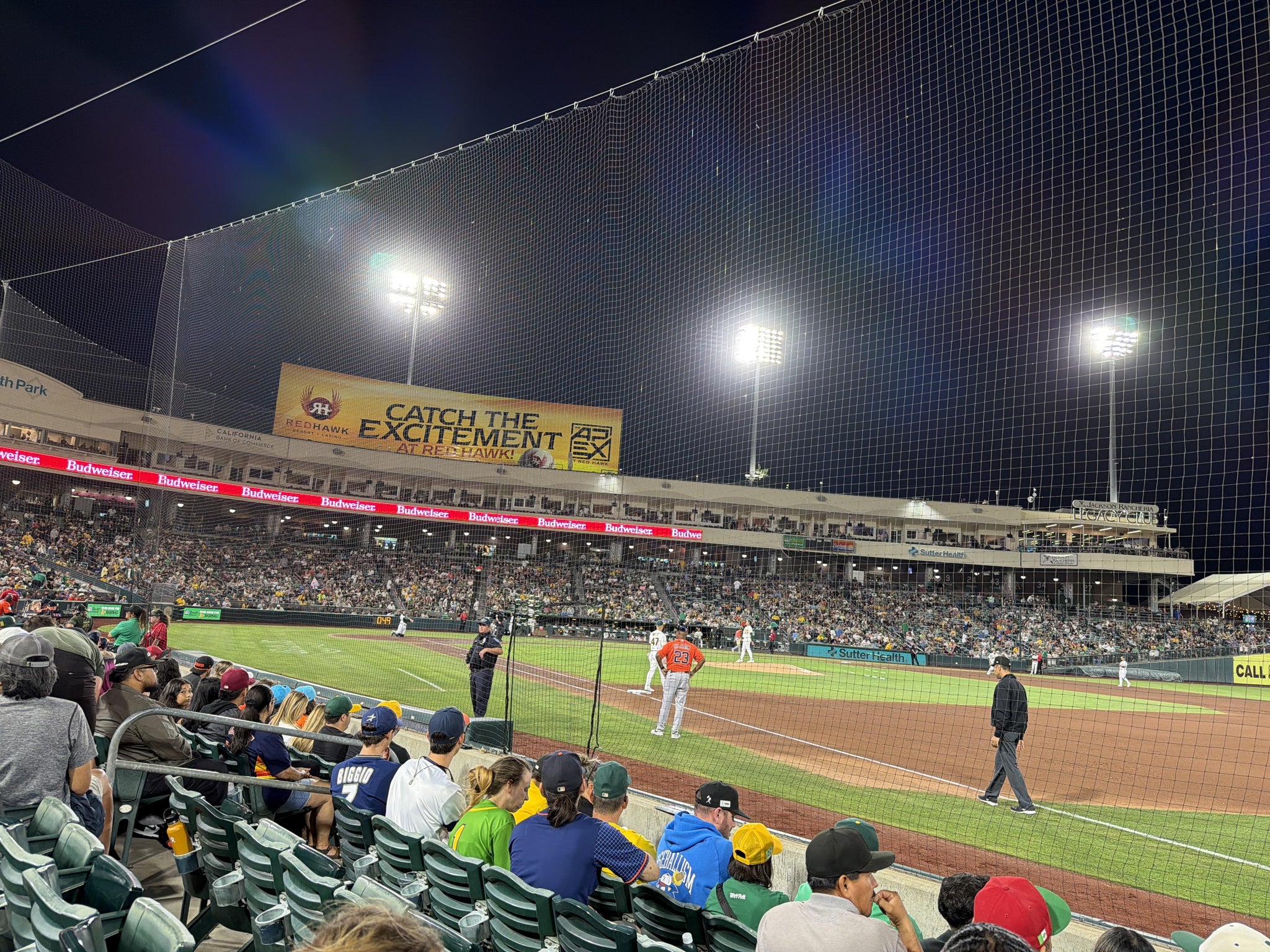 Real Fan View taken from Section 103 at Sutter Health Park by Bo K