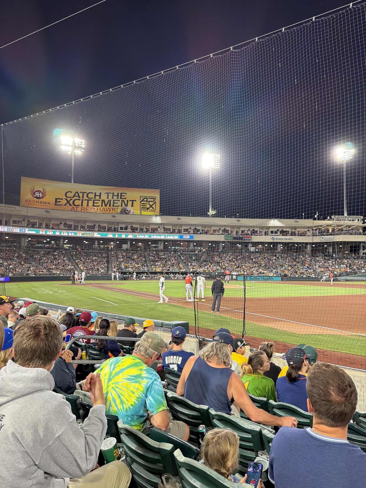 Real Fan View taken from Section 104 at Sutter Health Park by Cameron T