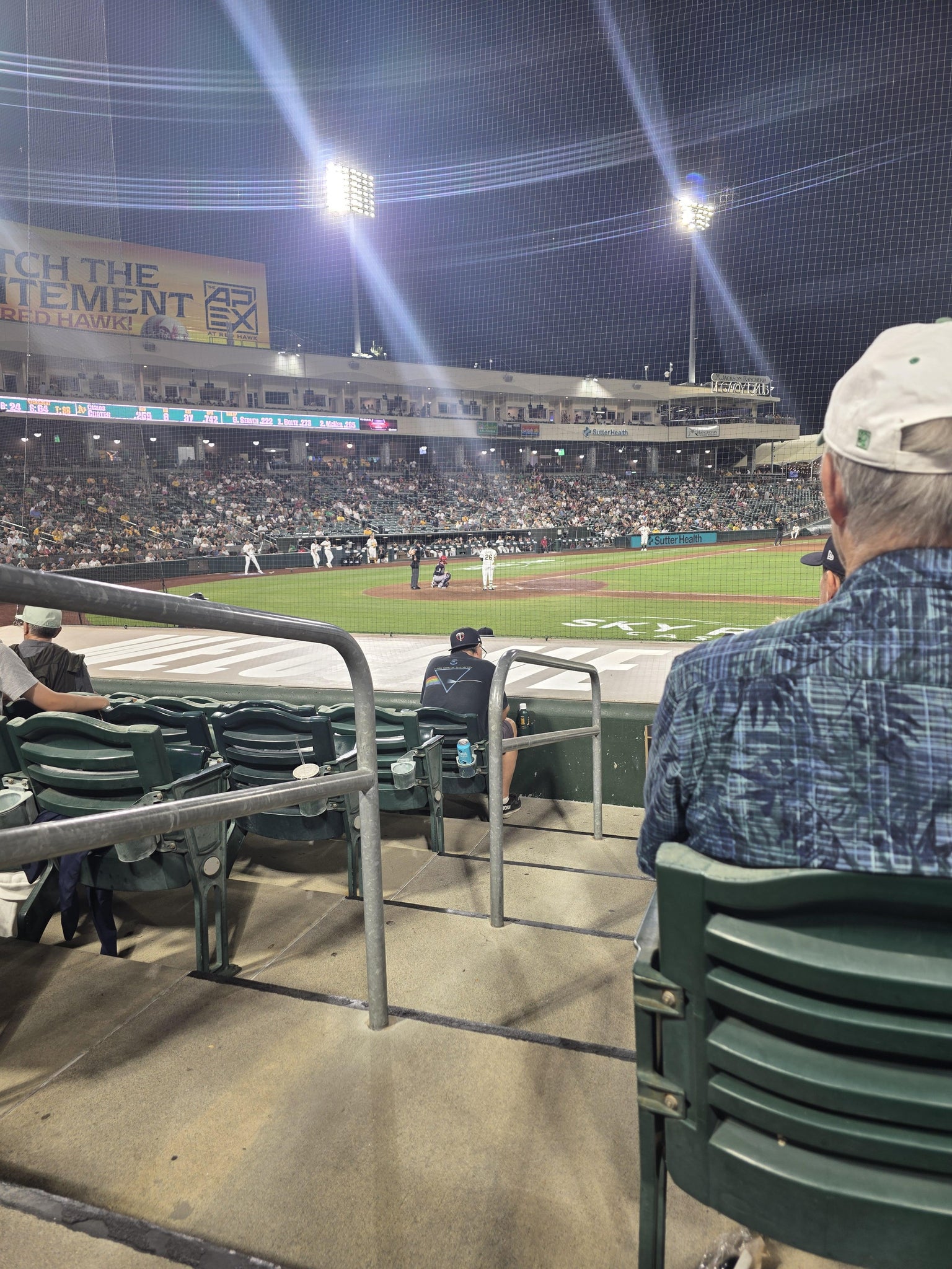 Real Fan View taken from Section 106 at Sutter Health Park by Erik S