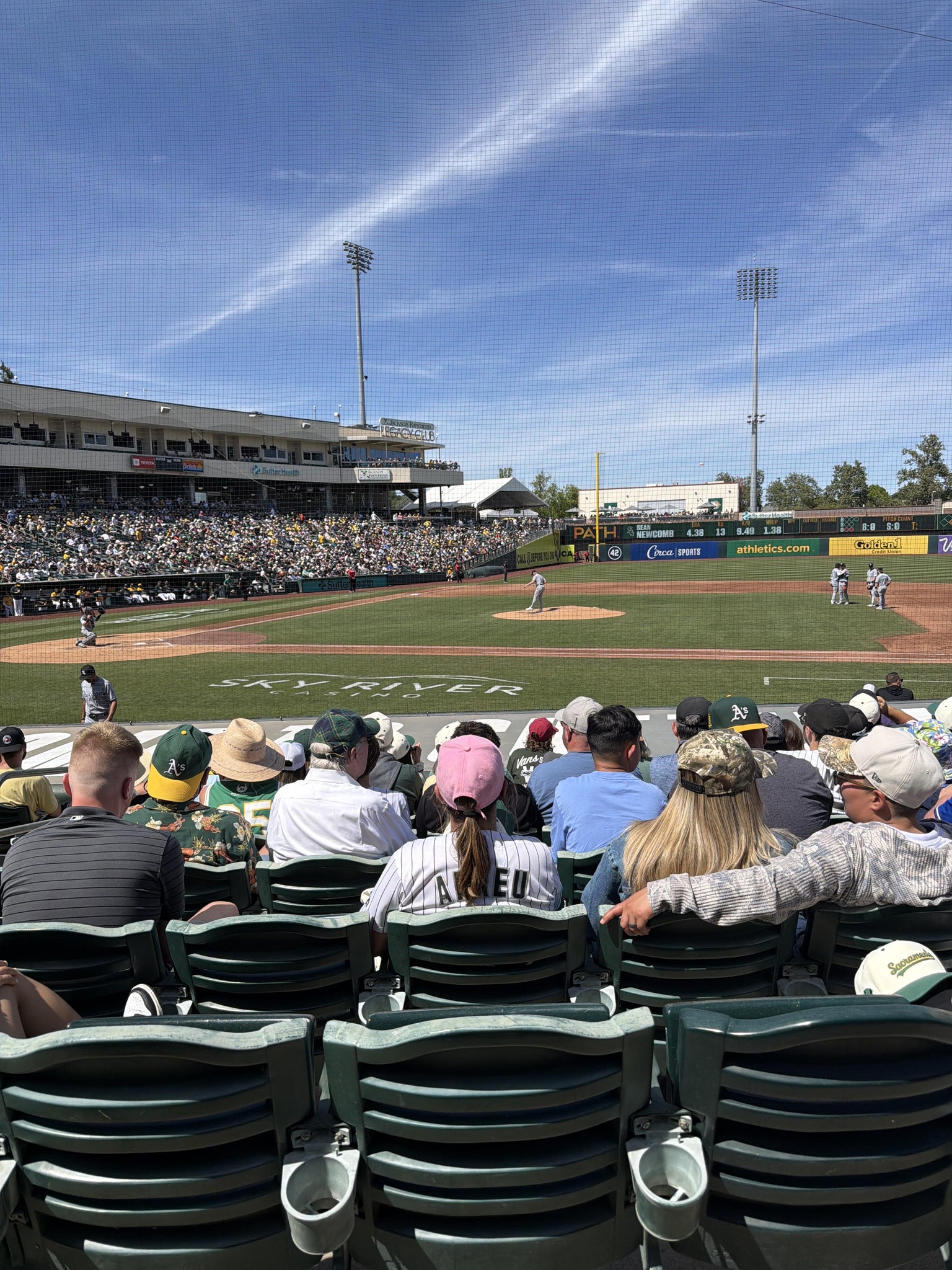Real Fan View taken from Section 106 at Sutter Health Park by Seth M