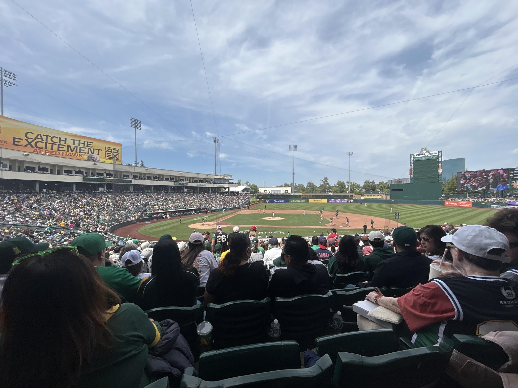 Real Fan View taken from Section 107 at Sutter Health Park by Aidan S