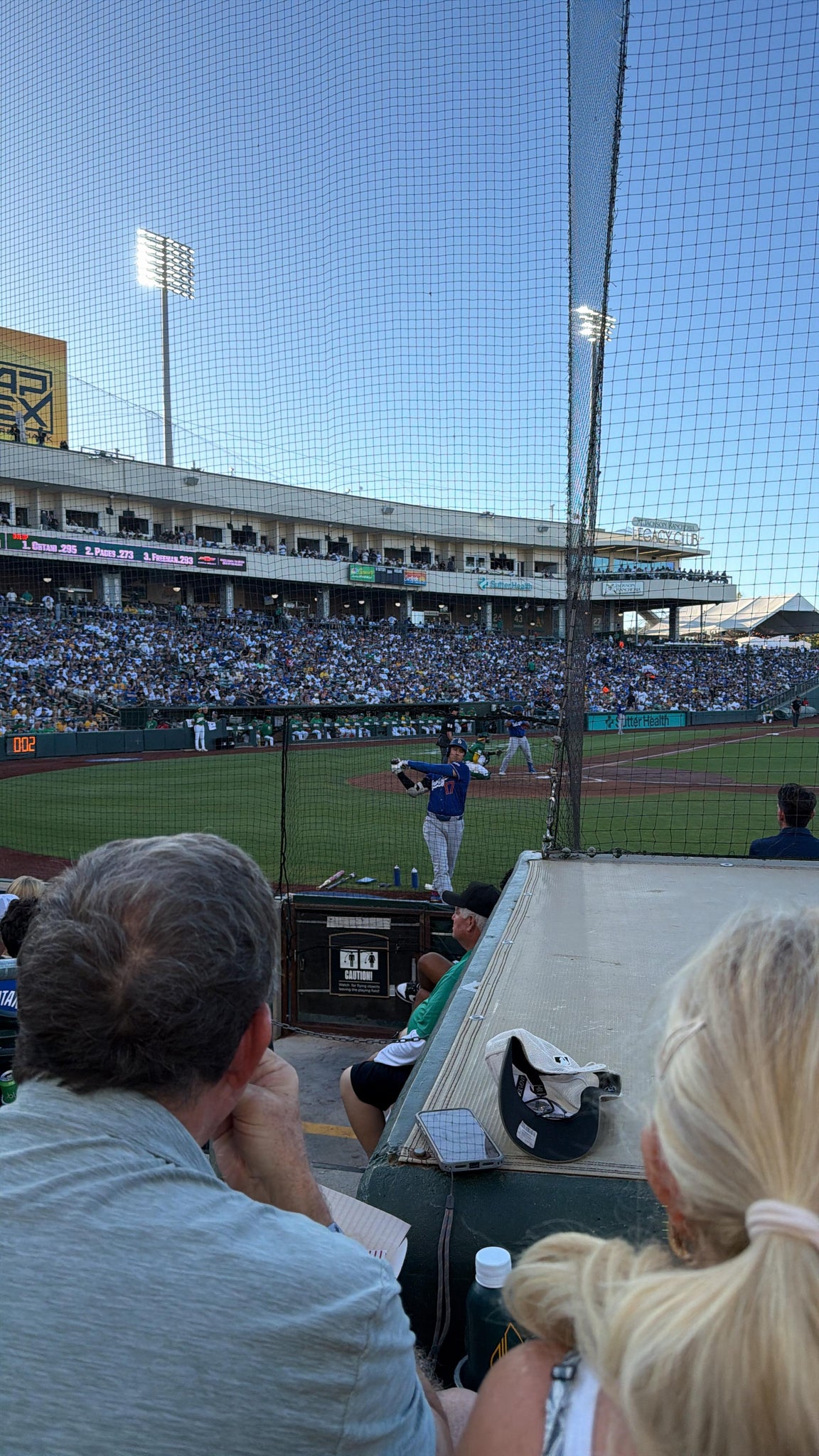 Real Fan View taken from Section 107 at Sutter Health Park by Maria patricia V