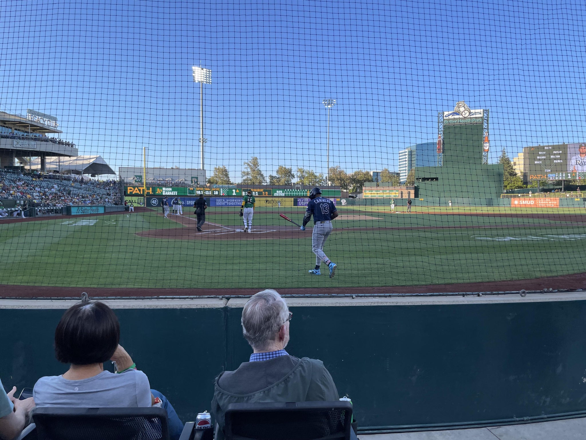Real Fan View taken from Section 110 at Sutter Health Park by Steven L